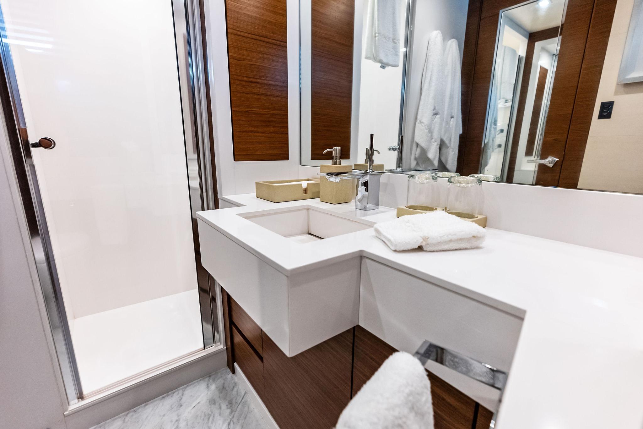 VIP guest cabin head into shower