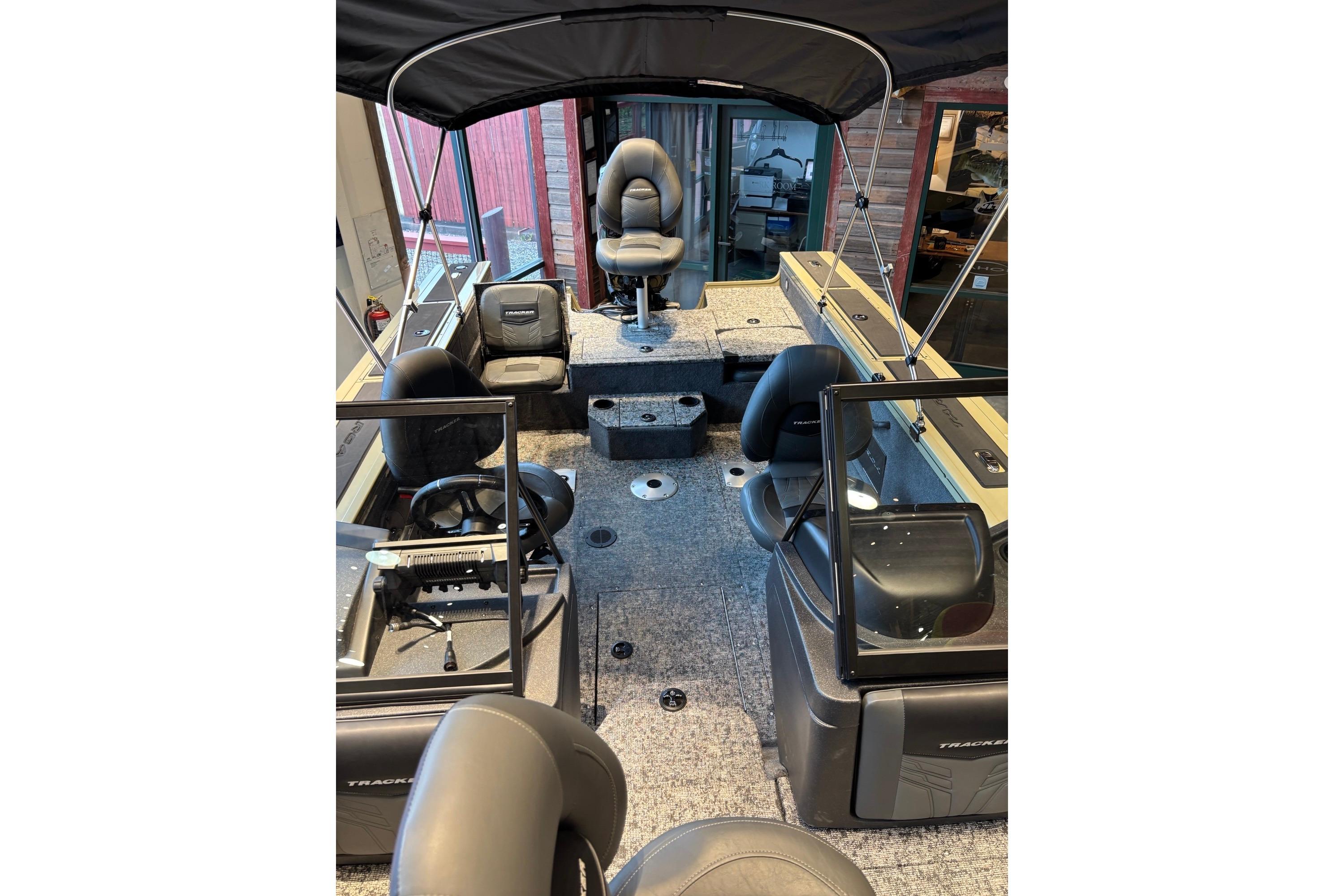 Interior of the 2026 Tracker Targa V-18 Combo boat.