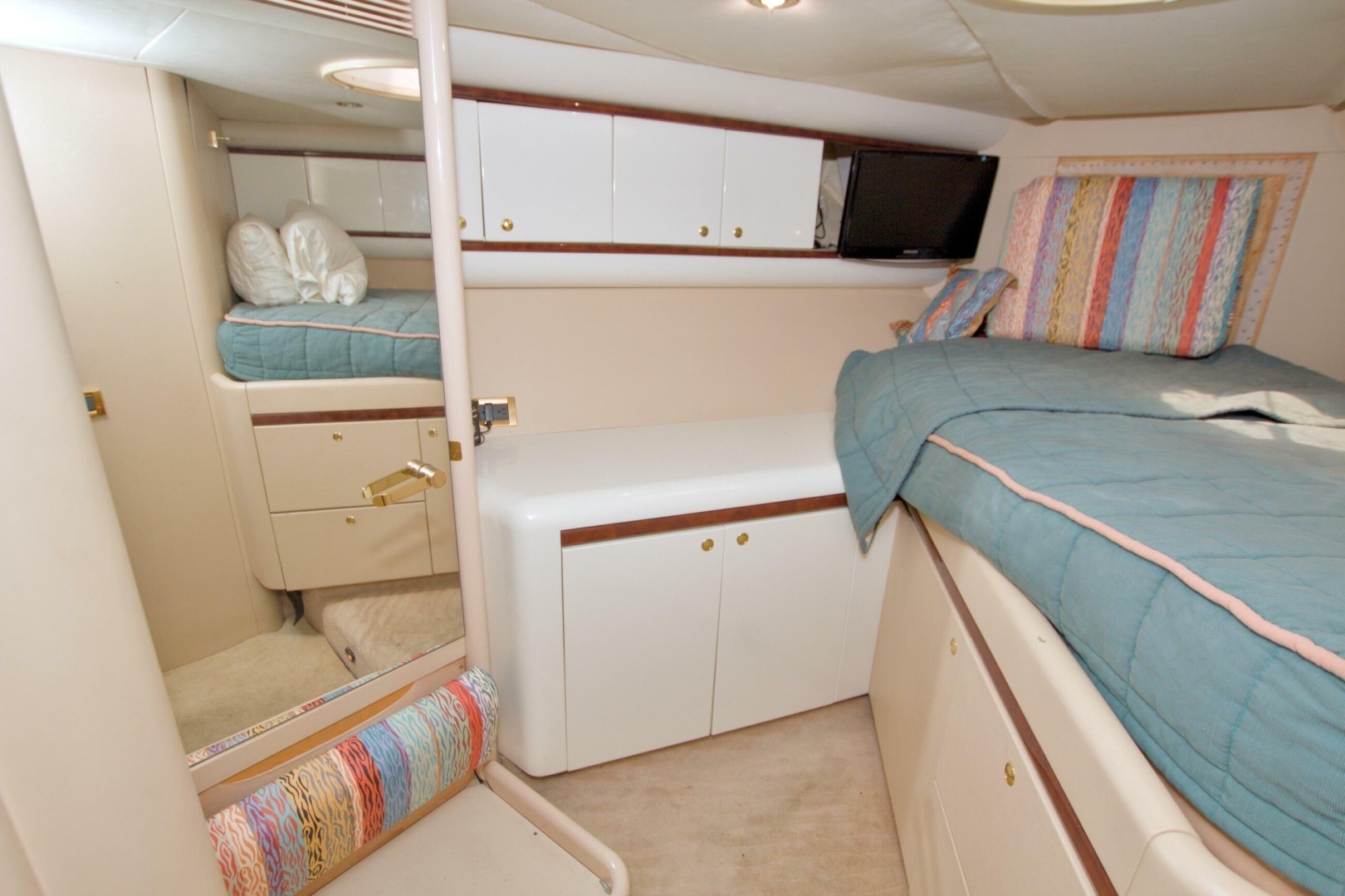1998 Lazzara Yachts 76 Skylounge Grand Salon - Image 94