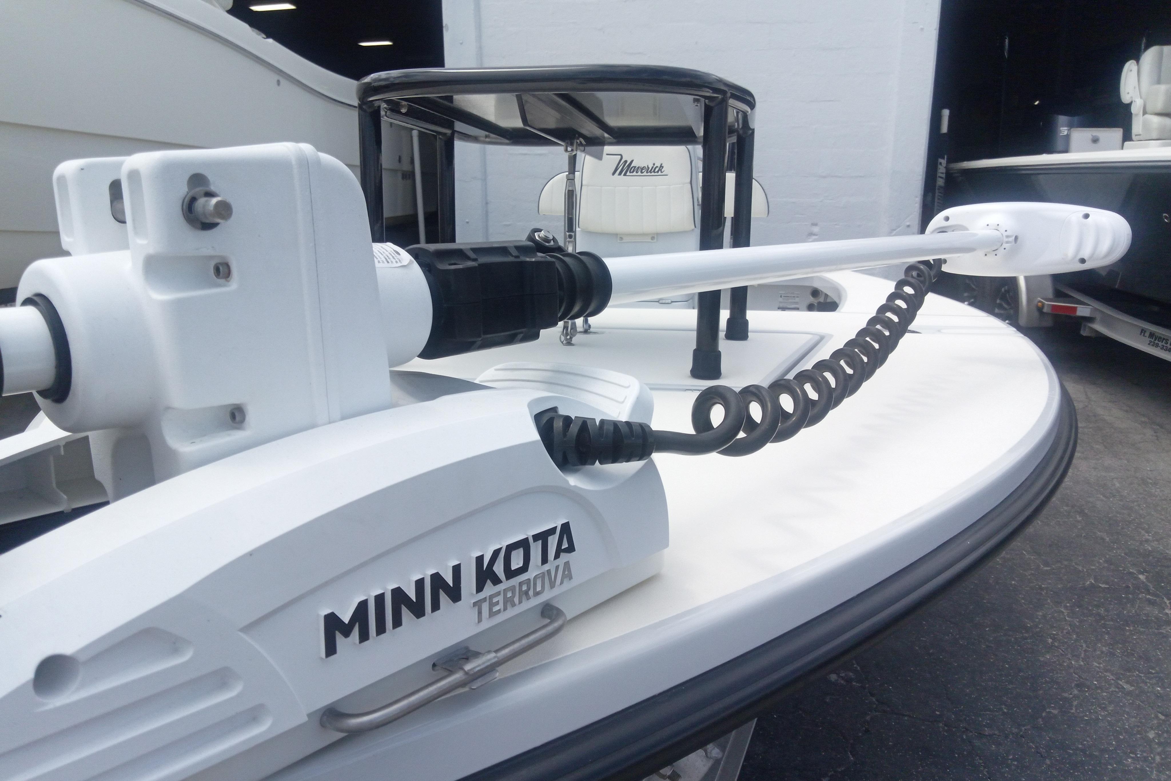 2020 Maverick 18 HPX-V boat with Minn Kota Terrova trolling motor.