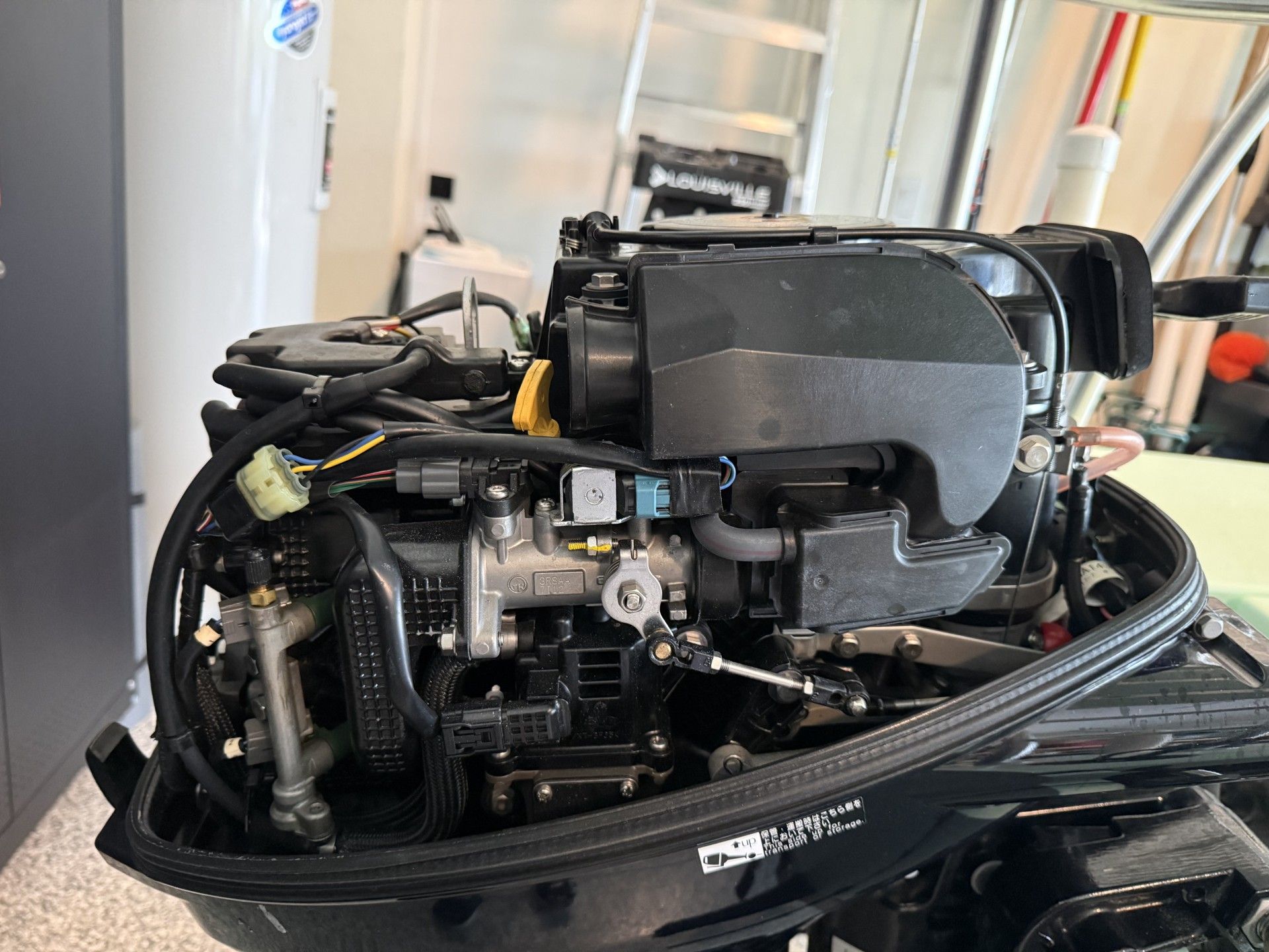 Close-up of a SaltMarsh 1444 engine, year 2018.