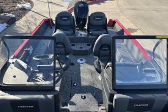 2026 Tracker Pro Guide V-175 Combo boat with dual consoles and seating.
