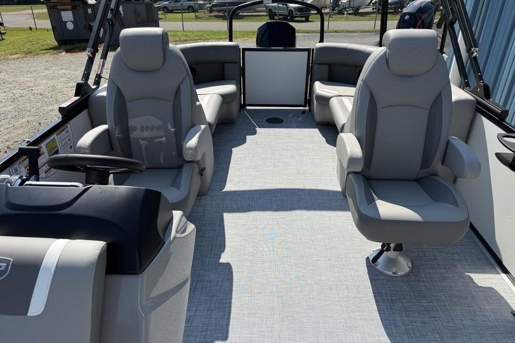2026 Premier 220 Sunscape RF boat interior with plush seating and modern design.