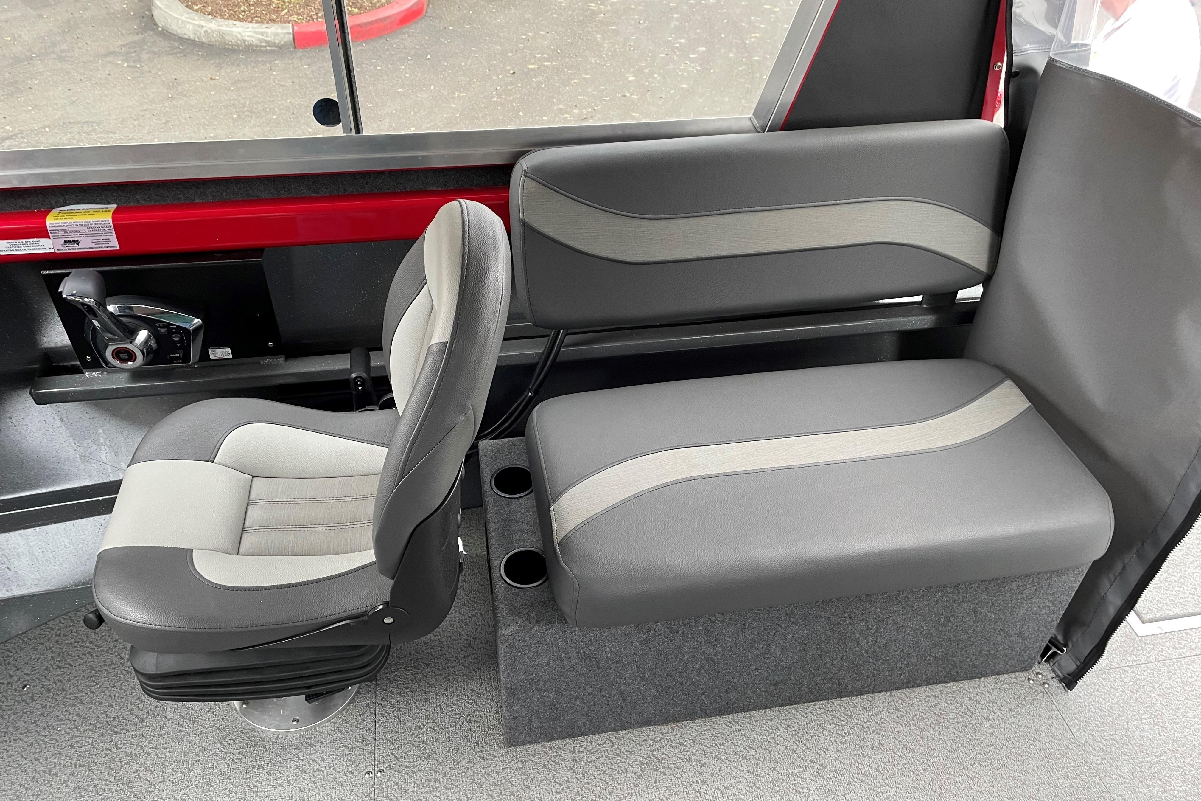 2024 Spartan 200 Astoria interior seating with modern design and comfortable upholstery.
