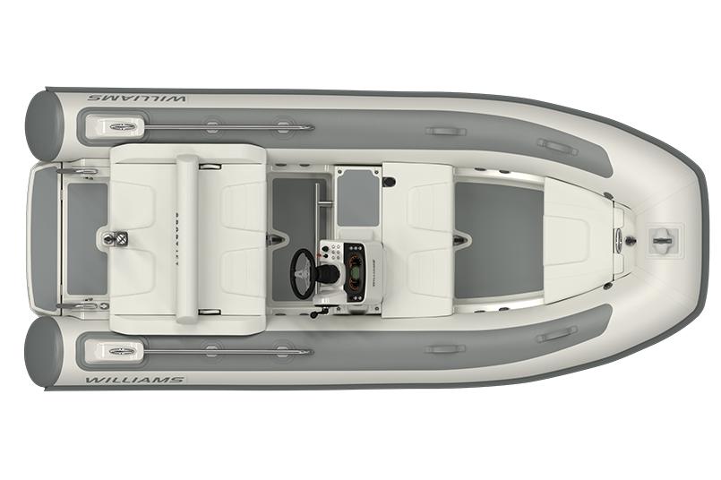 Manufacturer Provided Image: Williams Jet Tenders Sportjet 435, 2026 model, top view.