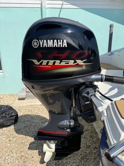 Yamaha VMAX 150 outboard motor on Nautic 203SC boat, year 2020.