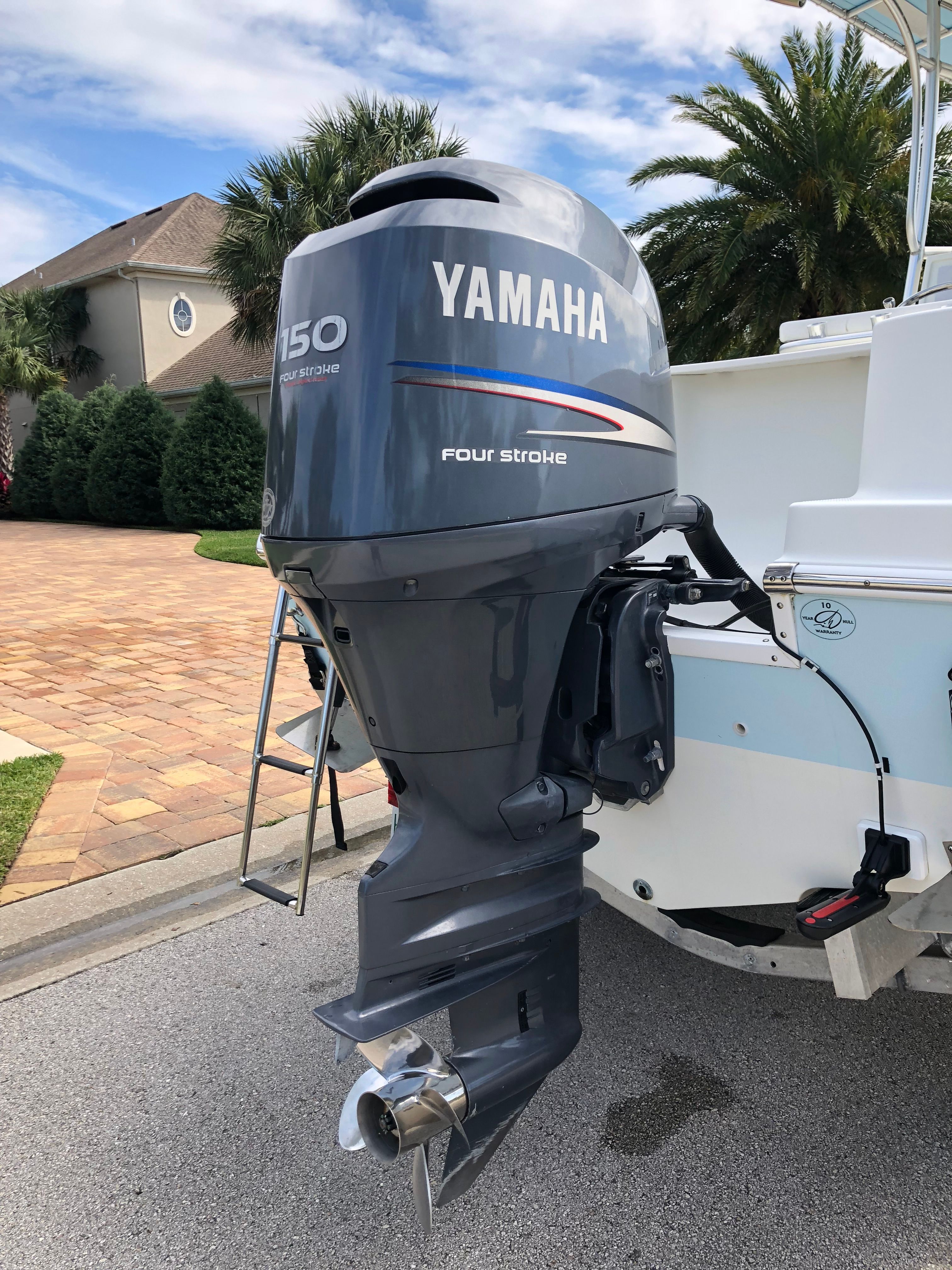Yamaha 150 outboard motor on a 2006 Sailfish 218 CC boat.