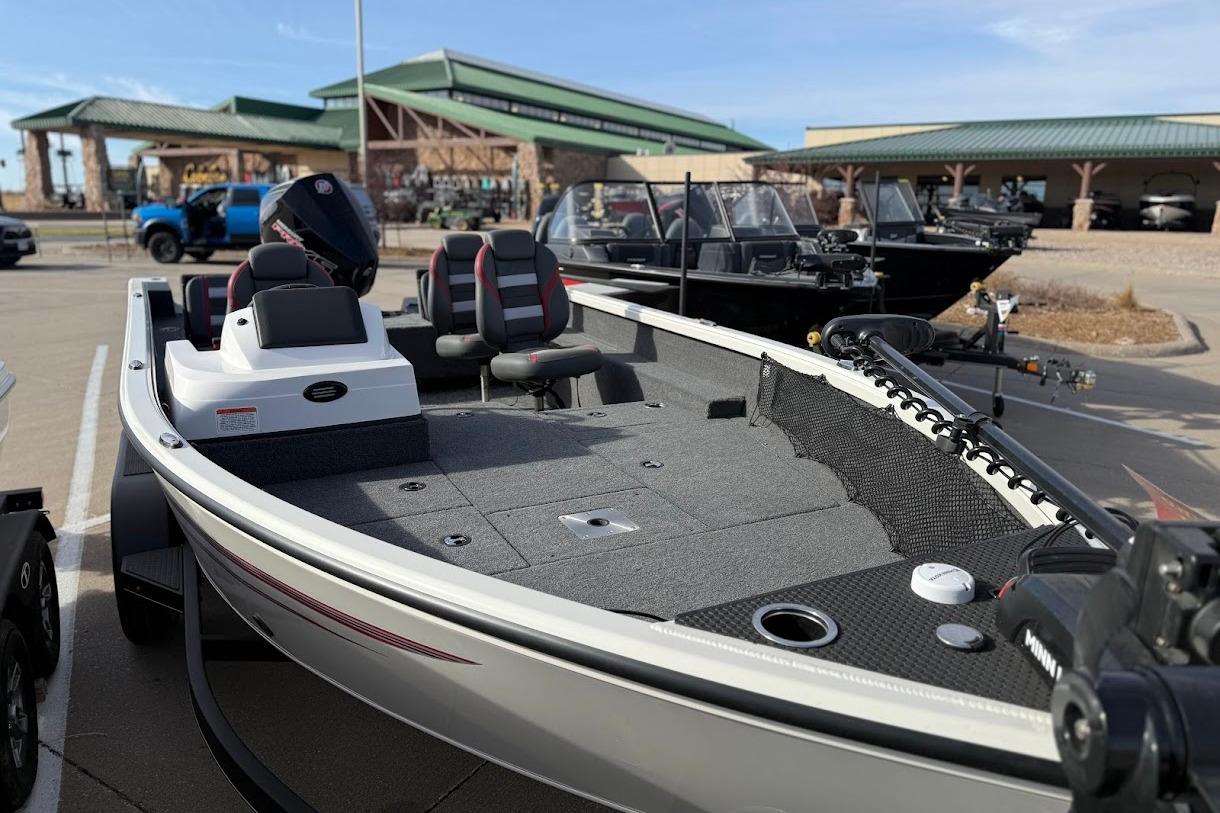 2026 Ranger VS1882SC Reata boat with seating, parked outdoors.