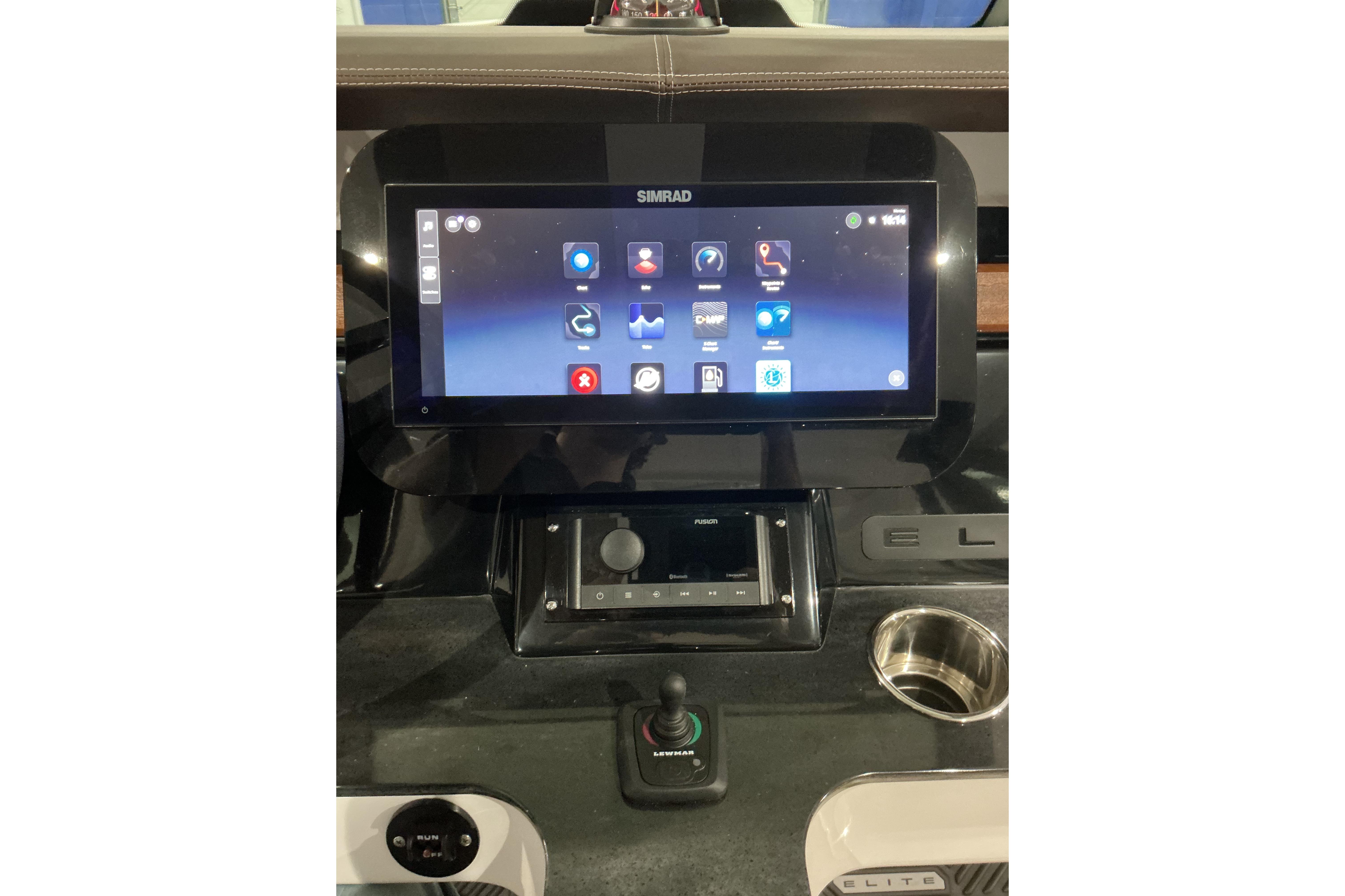 2026 Monterey Elite 25 SD dashboard with touchscreen display and controls.