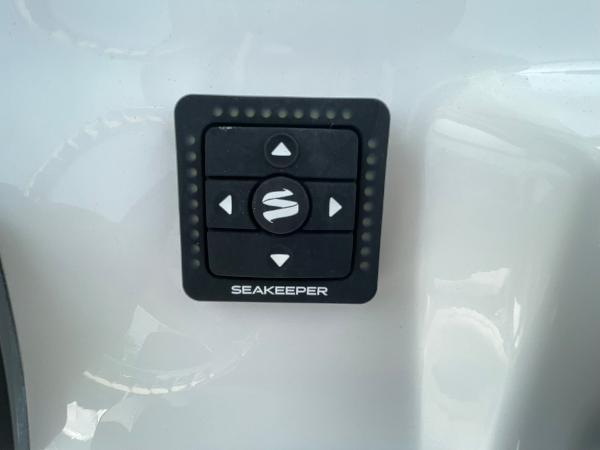 Control panel of Seakeeper system on 2025 Tidewater 232 CC Adventure boat.