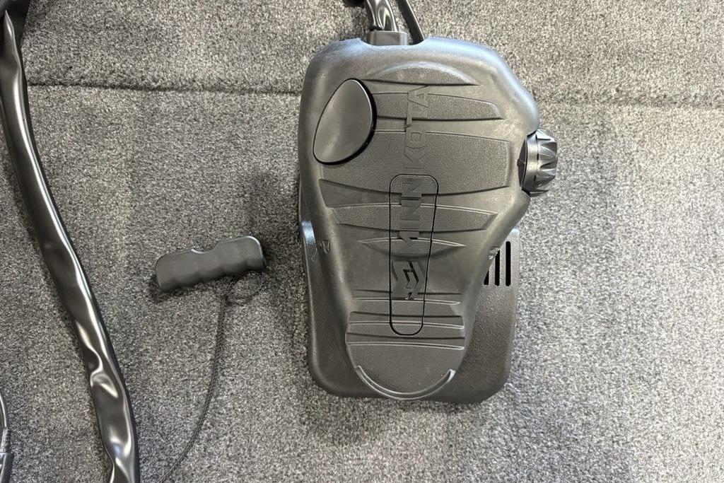 Trolling motor foot pedal on 2026 Tracker Bass Tracker Classic XL boat.