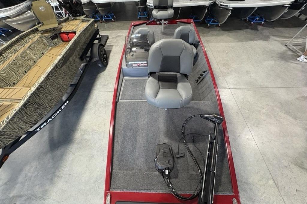 2026 Tracker Bass Tracker Classic XL boat interior with seating and equipment.