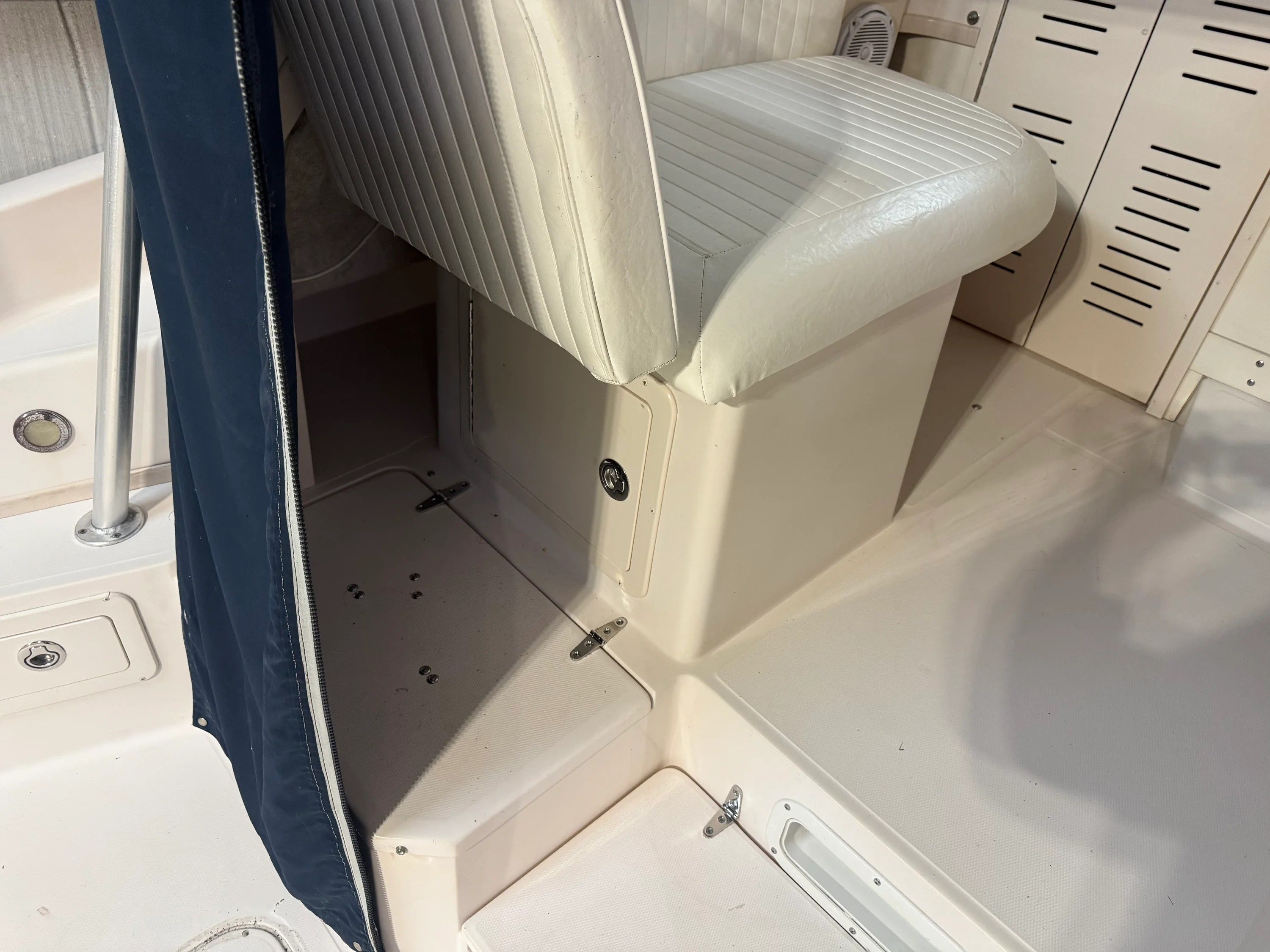 Interior of a 2002 Grady-White Marlin 300 boat.