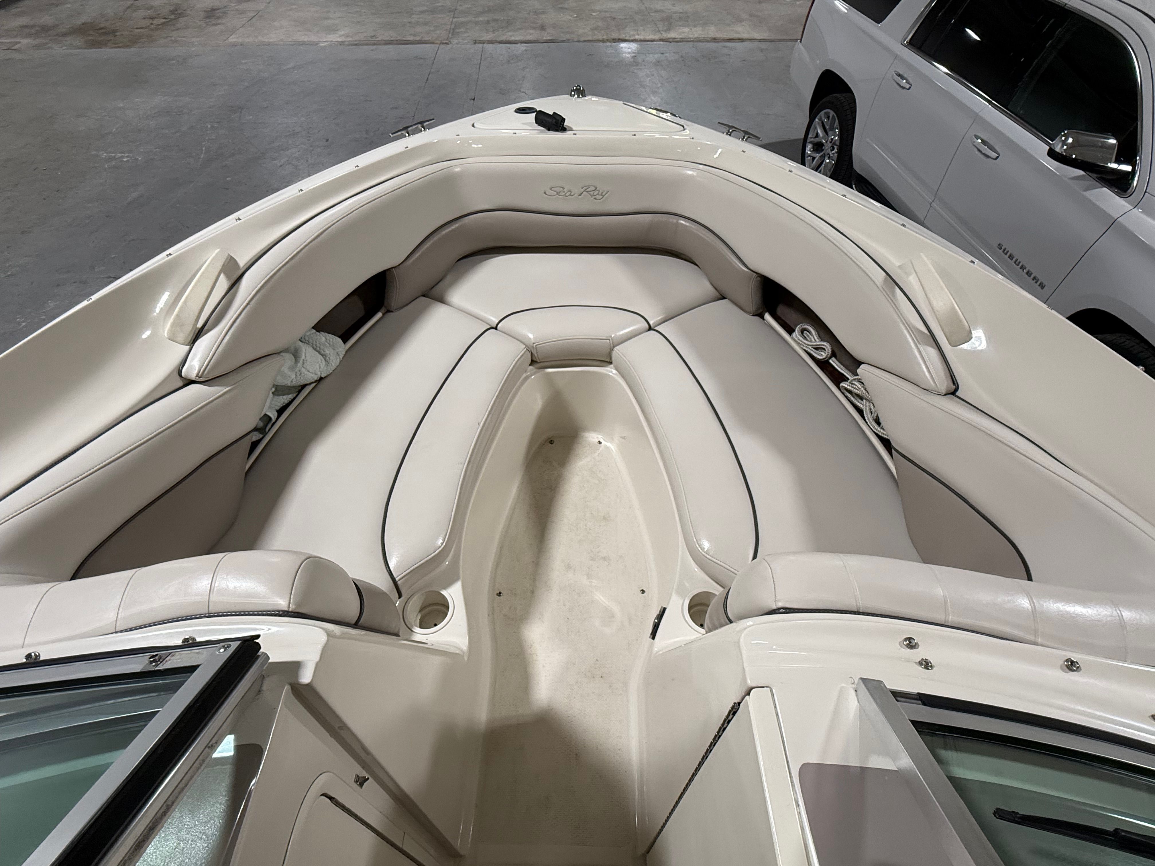 Interior of a 2003 Sea Ray 240 SIGNATURE boat.