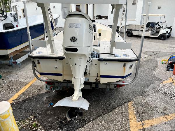 1986 Hoog Comet 14 boat with Suzuki 60 HP outboard motor.