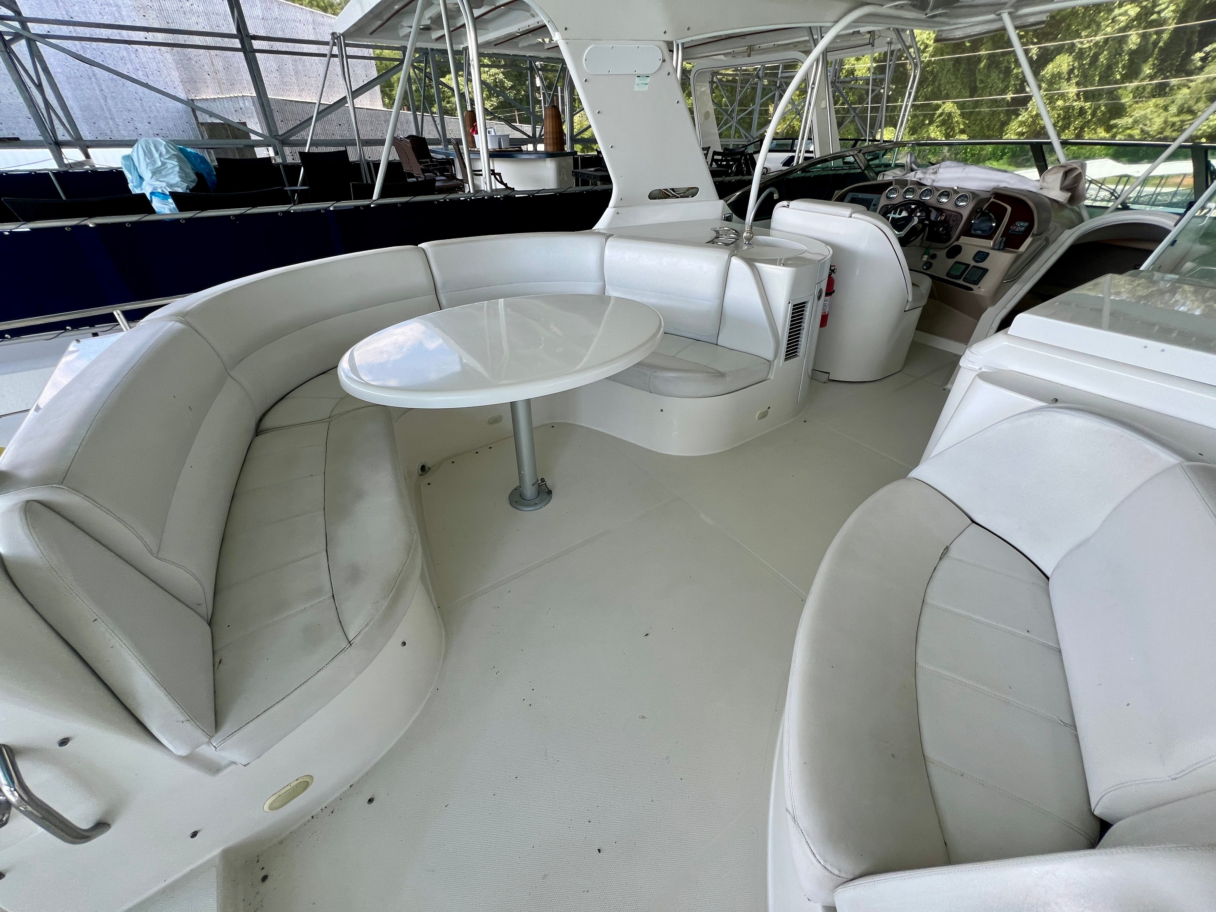 Interior of a 2005 Carver 560 Voyager Sky yacht.