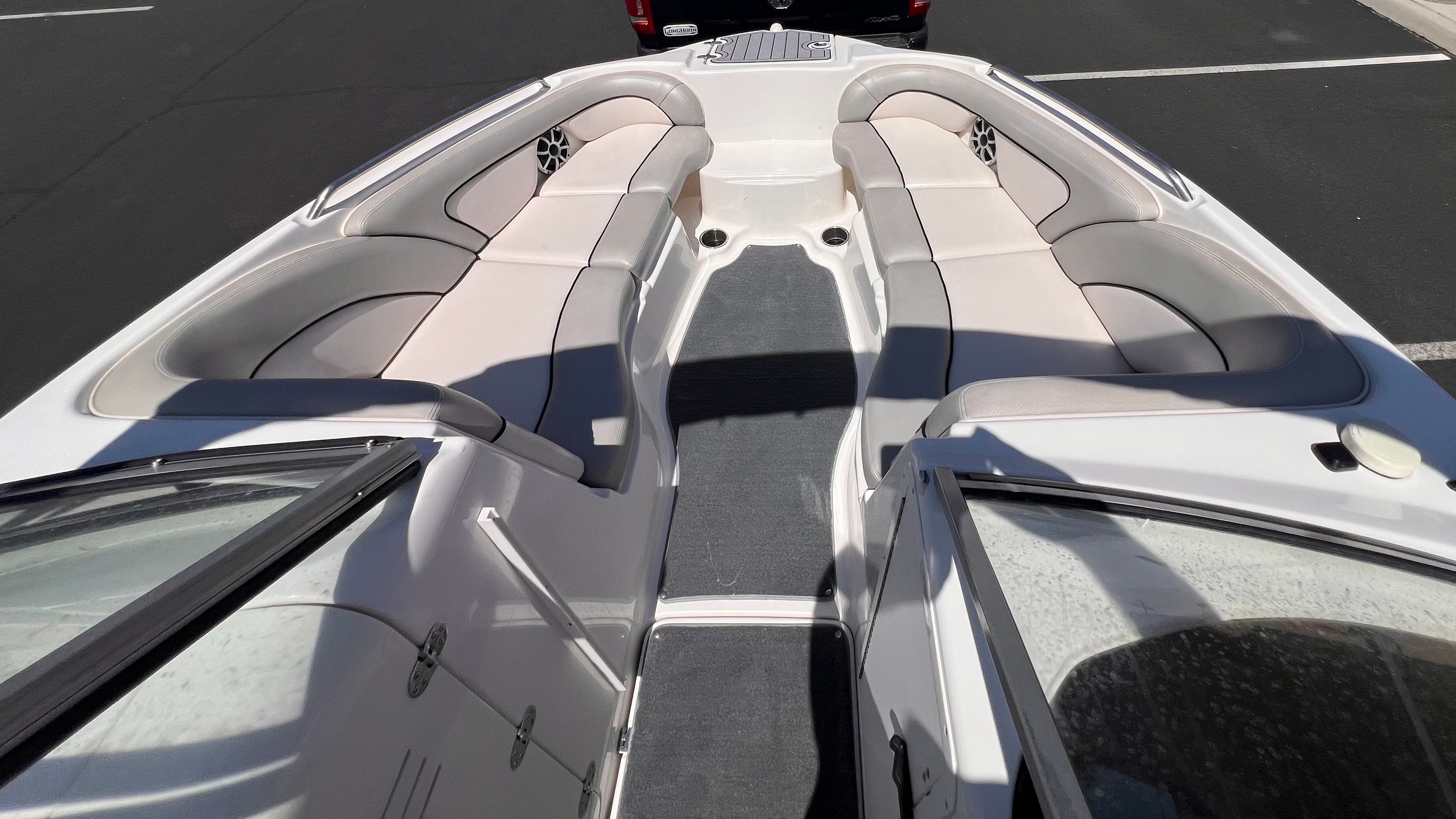 Interior view of a 2011 Yamaha AR240 HO boat.