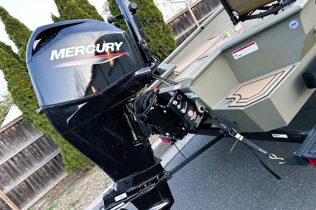 2026 Tracker Grizzly 1650 T Prairie Wings Edition with Mercury outboard motor.