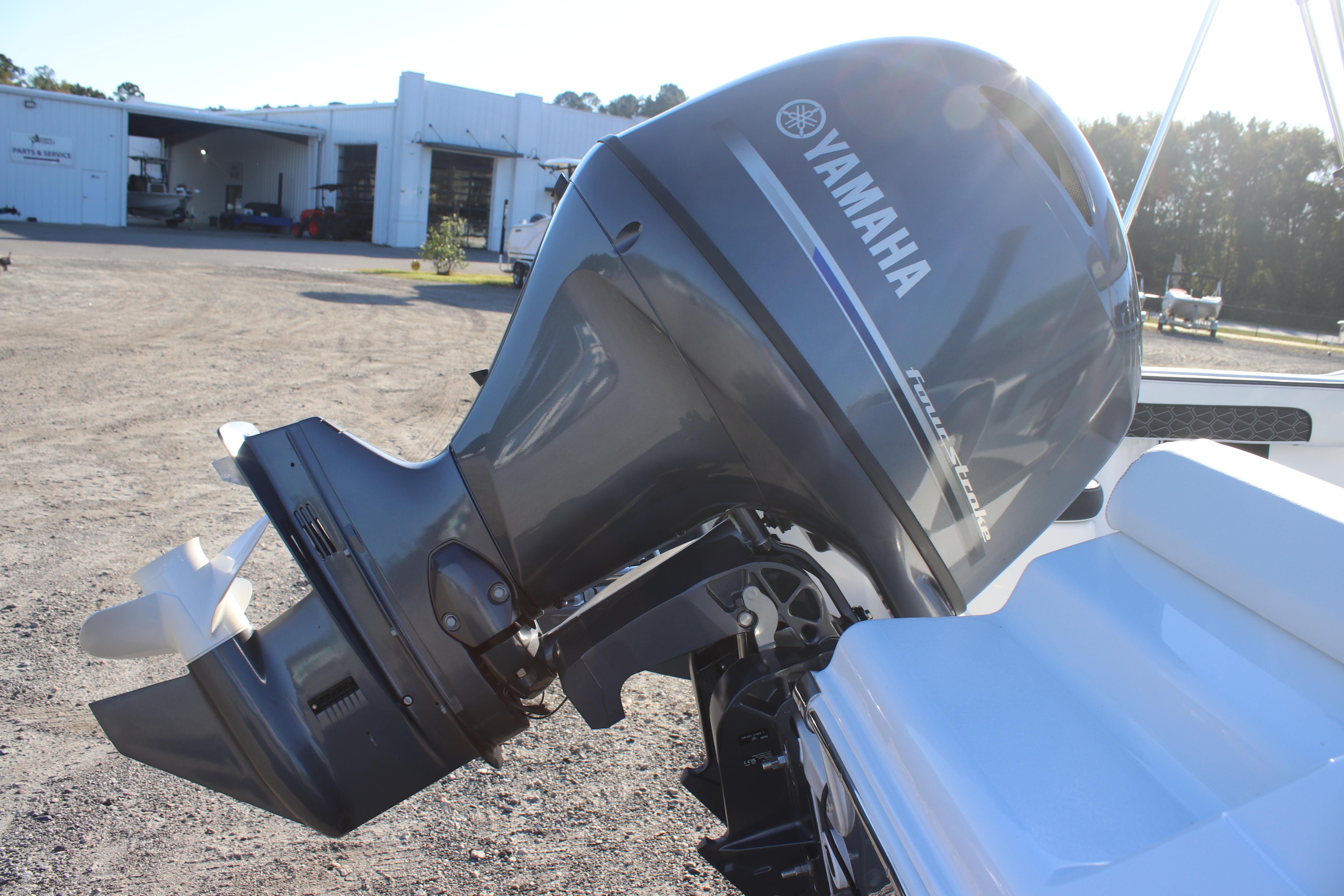 2026 Tidewater 180 CC Adventure boat with Yamaha outboard motor in a sunny outdoor setting.