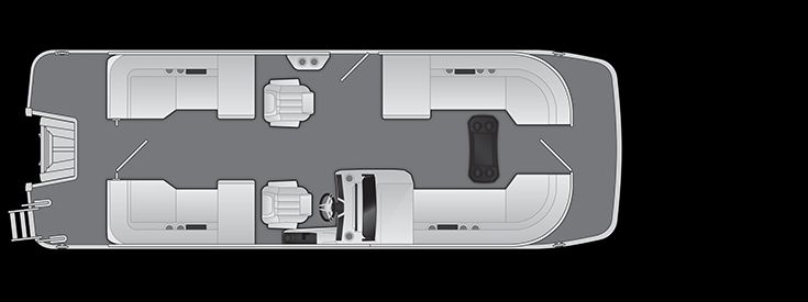 2025 Bennington 22 M Fastback - Quad Bench - 2
