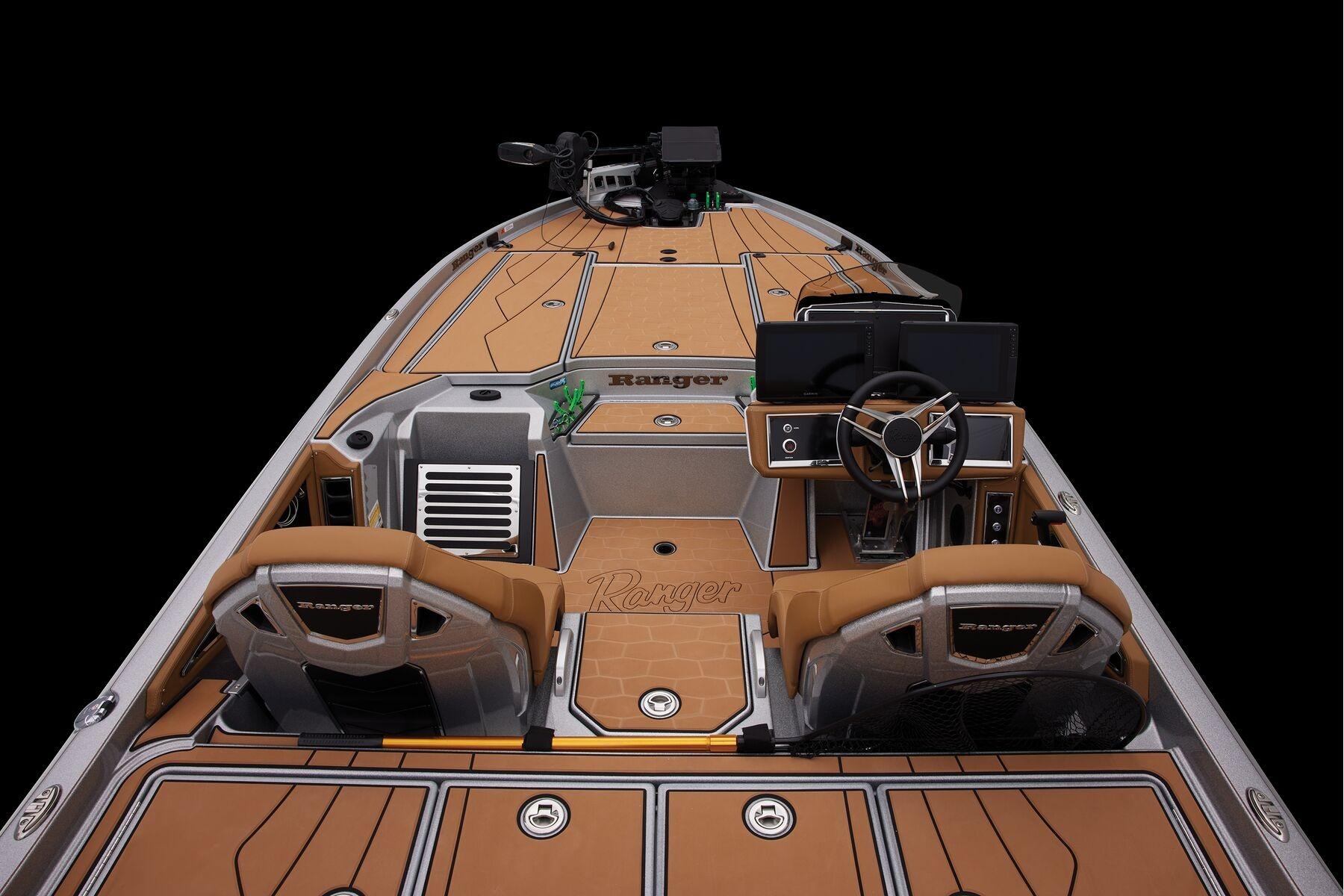 Manufacturer Provided Image: 2026 Ranger Z520R Ultra boat interior with advanced dashboard and seating.