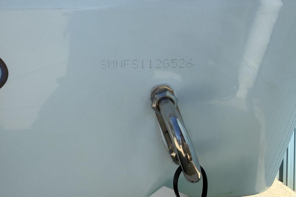 2026 Sportsman Open 232 Center Console boat hull with serial number visible.
