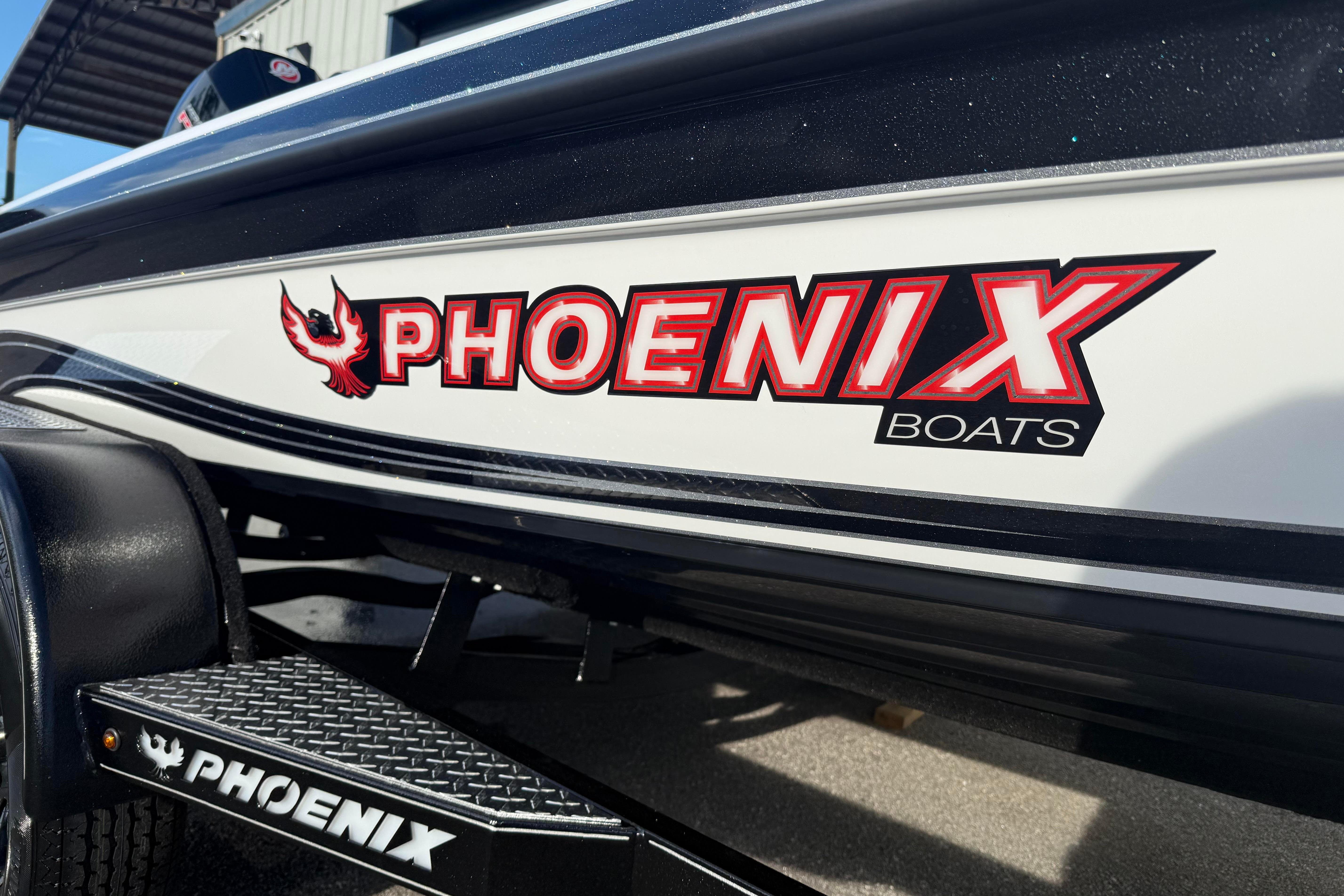 2027 Phoenix 721 ZXL boat with bold logo and sleek design.