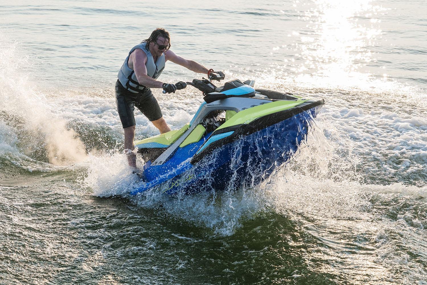 Manufacturer Provided Image: 2026 Yamaha WaveRunner JetBlaster PRO 2-Up in action on the water.