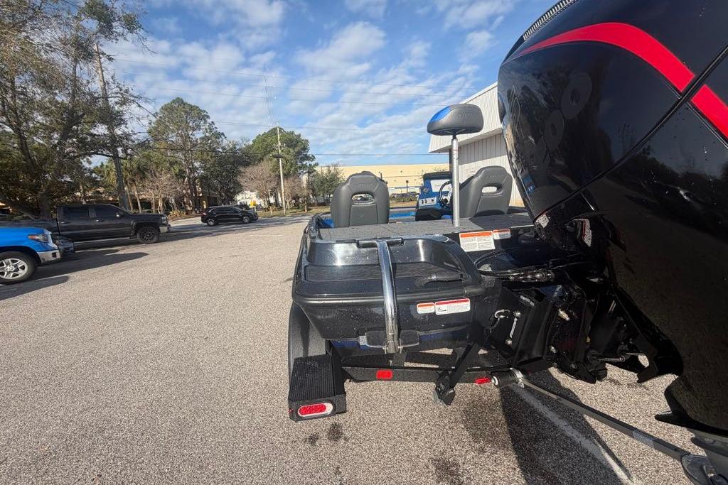 2026 Nitro Z19 XL Pro boat parked outdoors on a sunny day.
