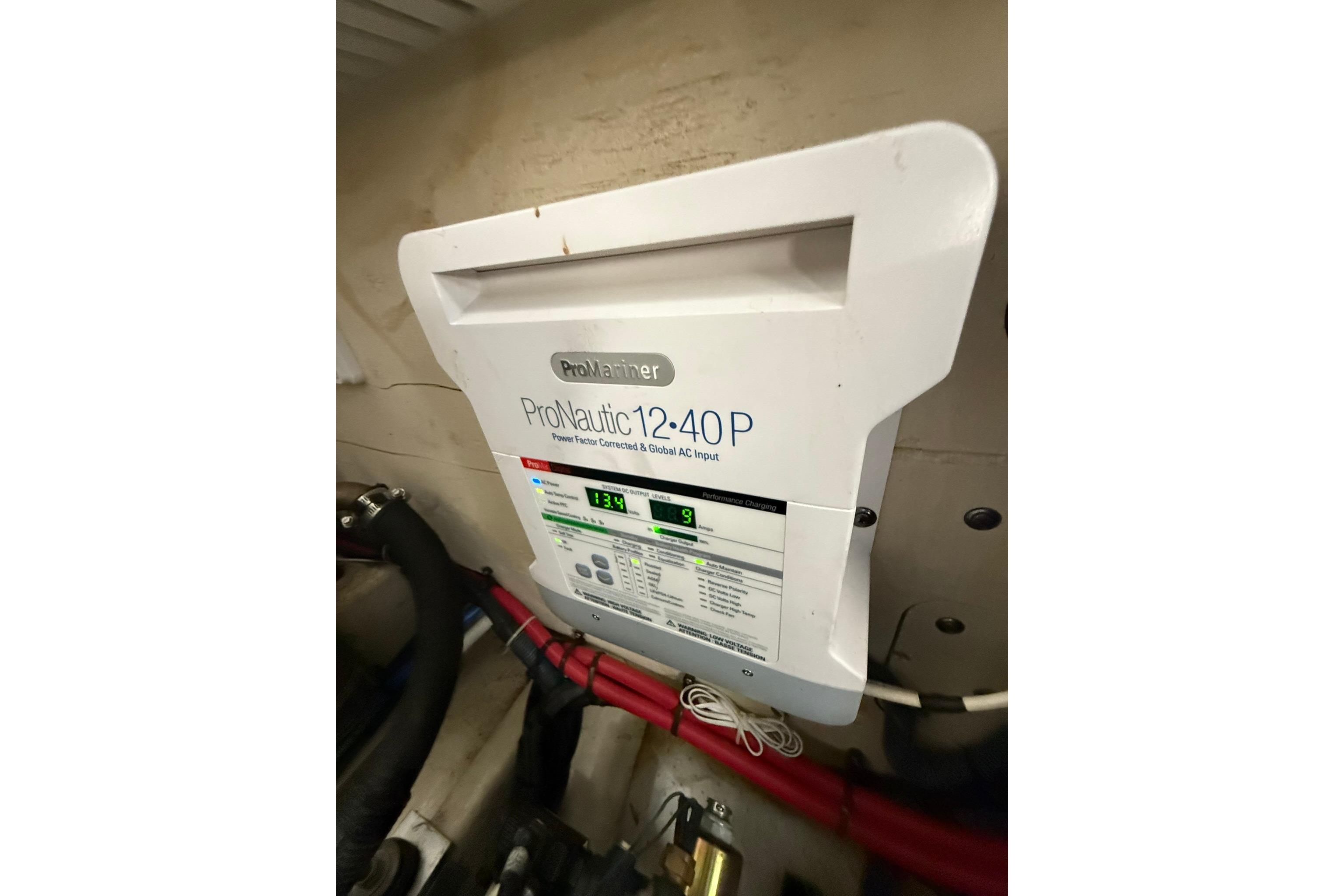 ProMariner ProNautic 1240P charger in 2009 Sea Ray 350 Sundancer boat.