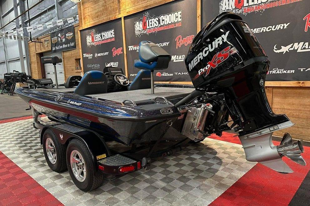 2017 Phoenix 919 ProXP boat with Mercury Pro XS engine in showroom.