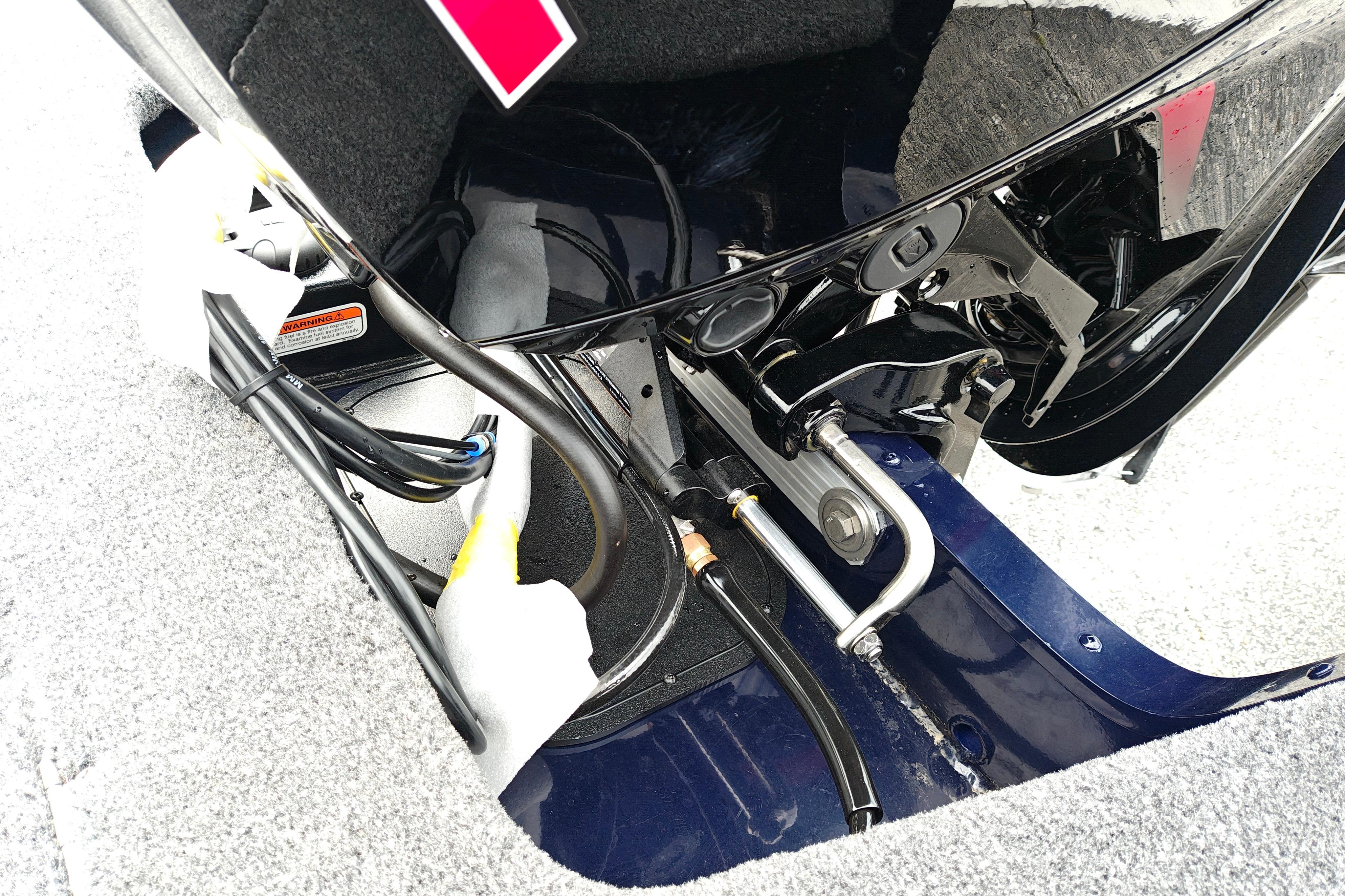 2026 Tracker Pro Guide V-175 WT boat interior wiring and components detail.