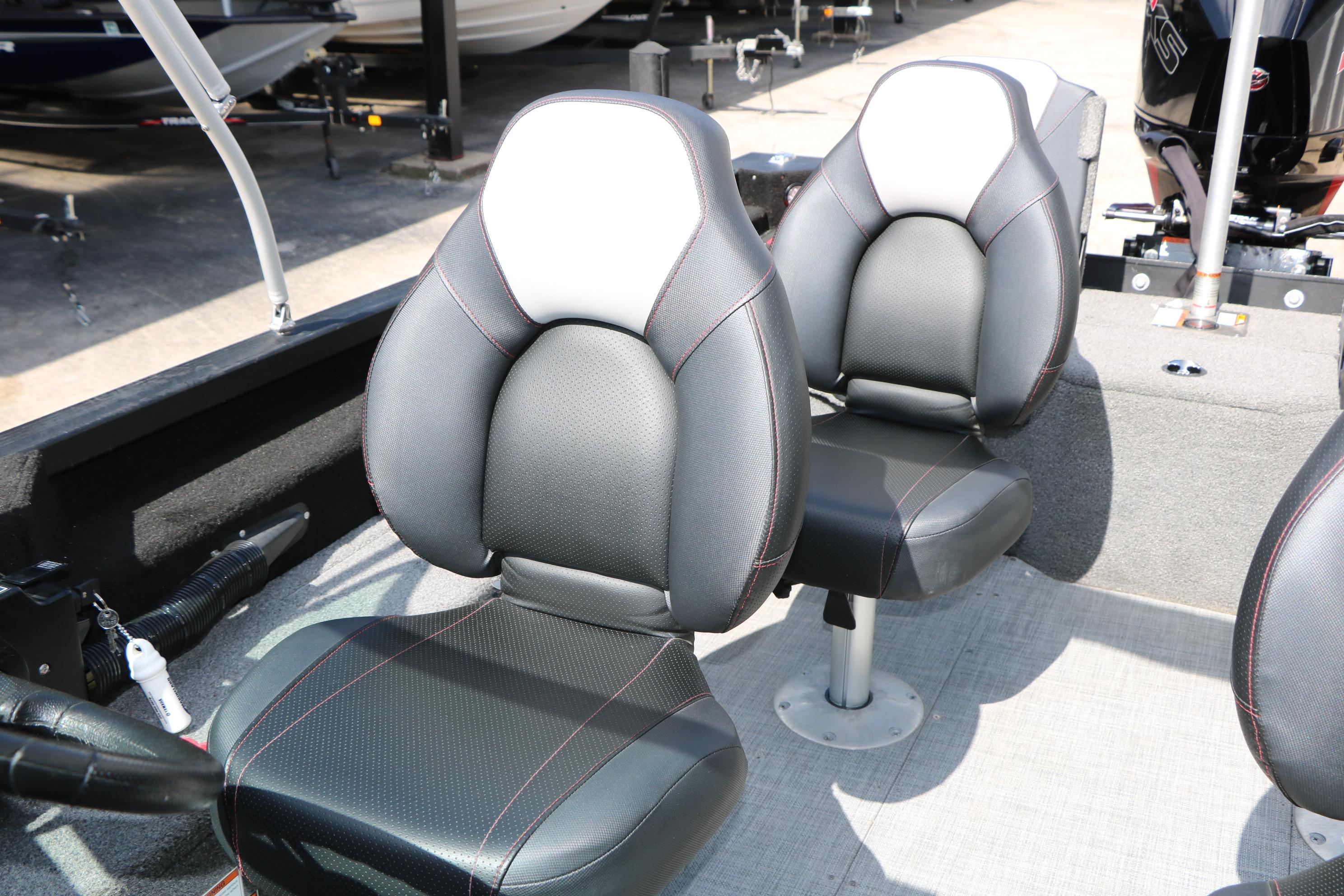 2023 Alumacraft Competitor FSX 185 boat interior with comfortable seating.