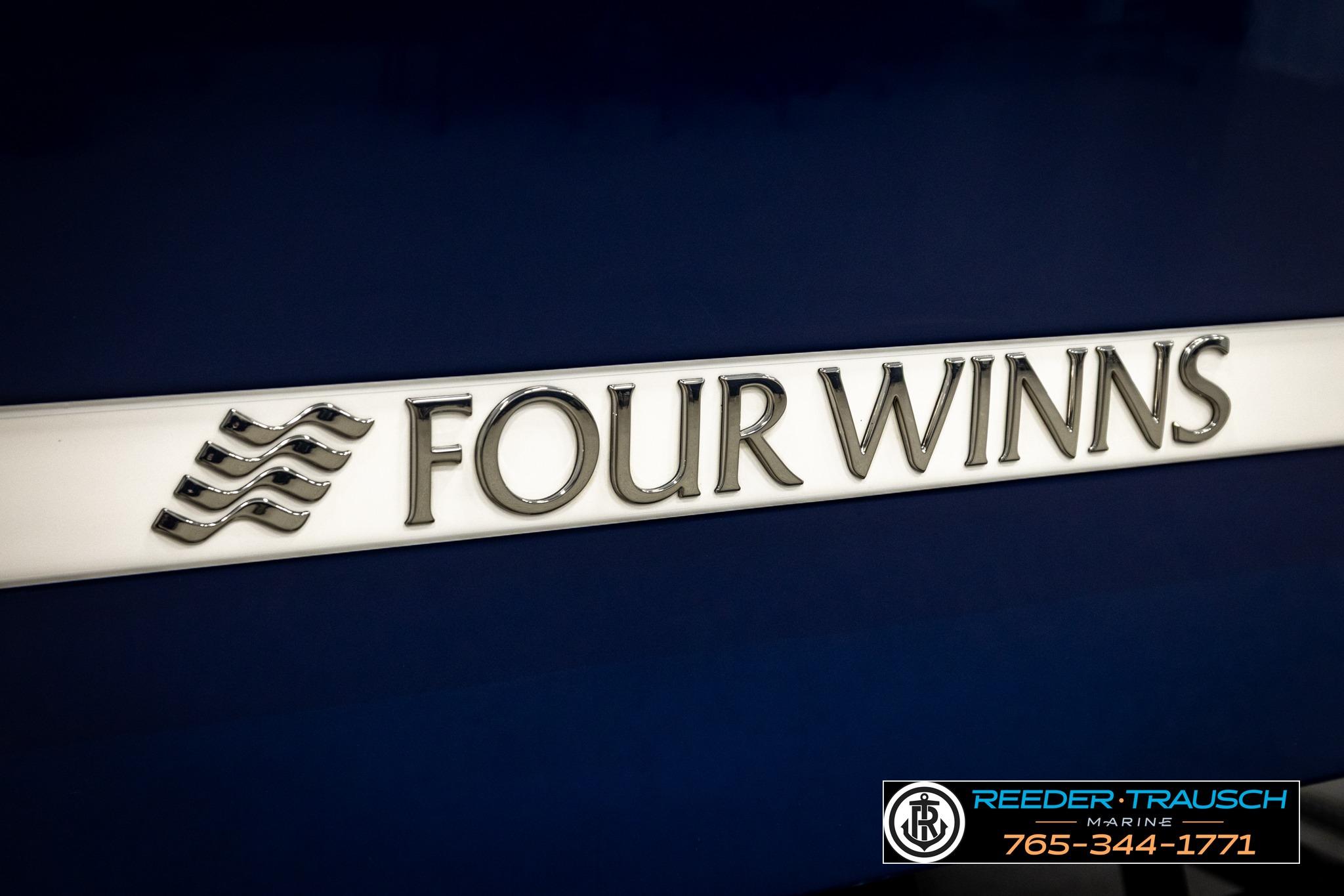 2024 FOURWINNS HD5 Surf logo on a sleek blue background.