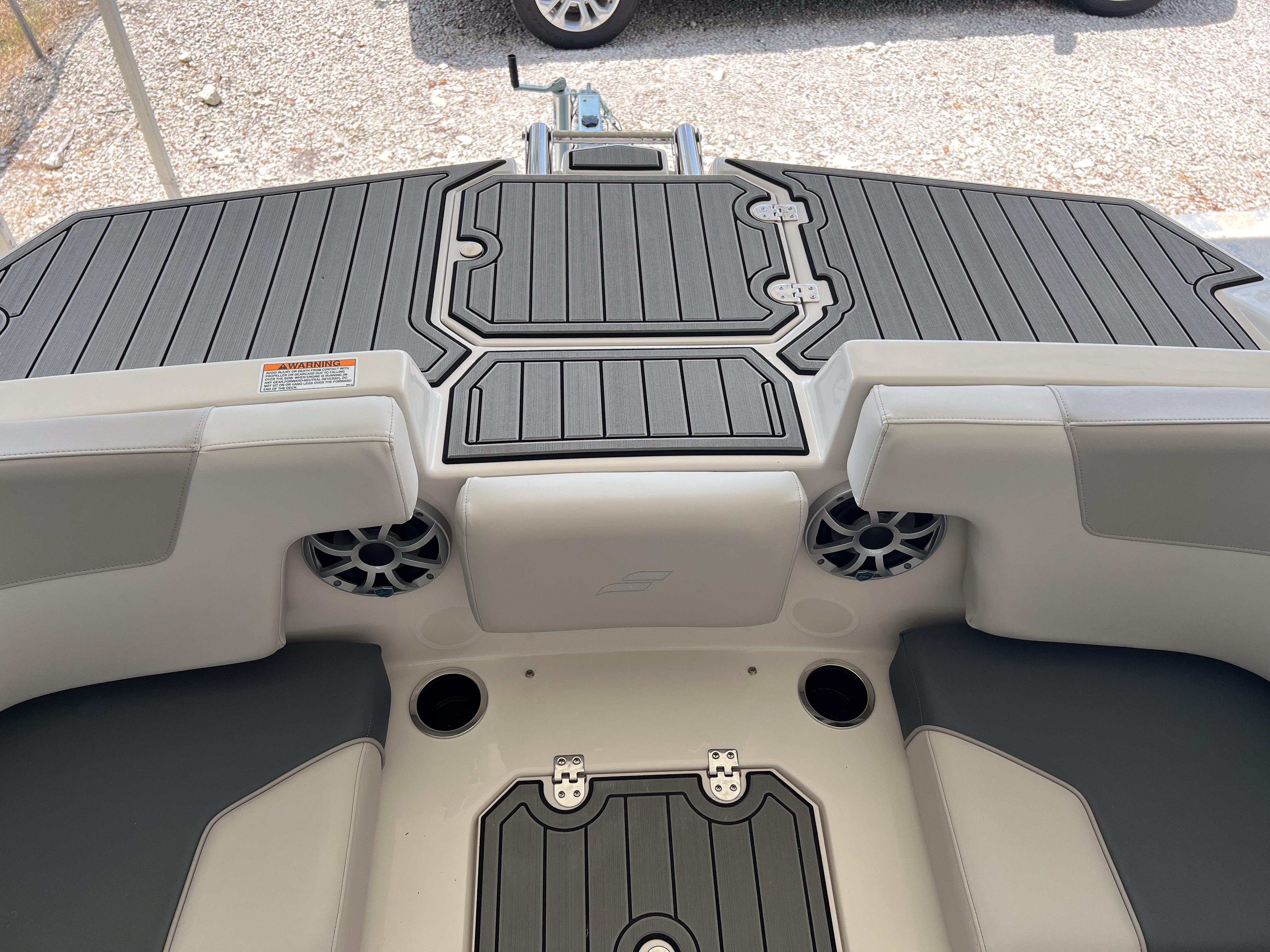 2026 Starcraft SVX 231 OB boat interior with sleek seating and modern design.