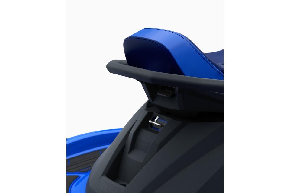 Manufacturer Provided Image: 2026 Yamaha WaveRunner VX Limited, rear seat view, blue and black design.