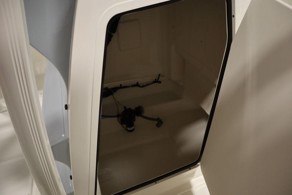 Interior view of 2026 Bayliner Trophy T20CC boat compartment.