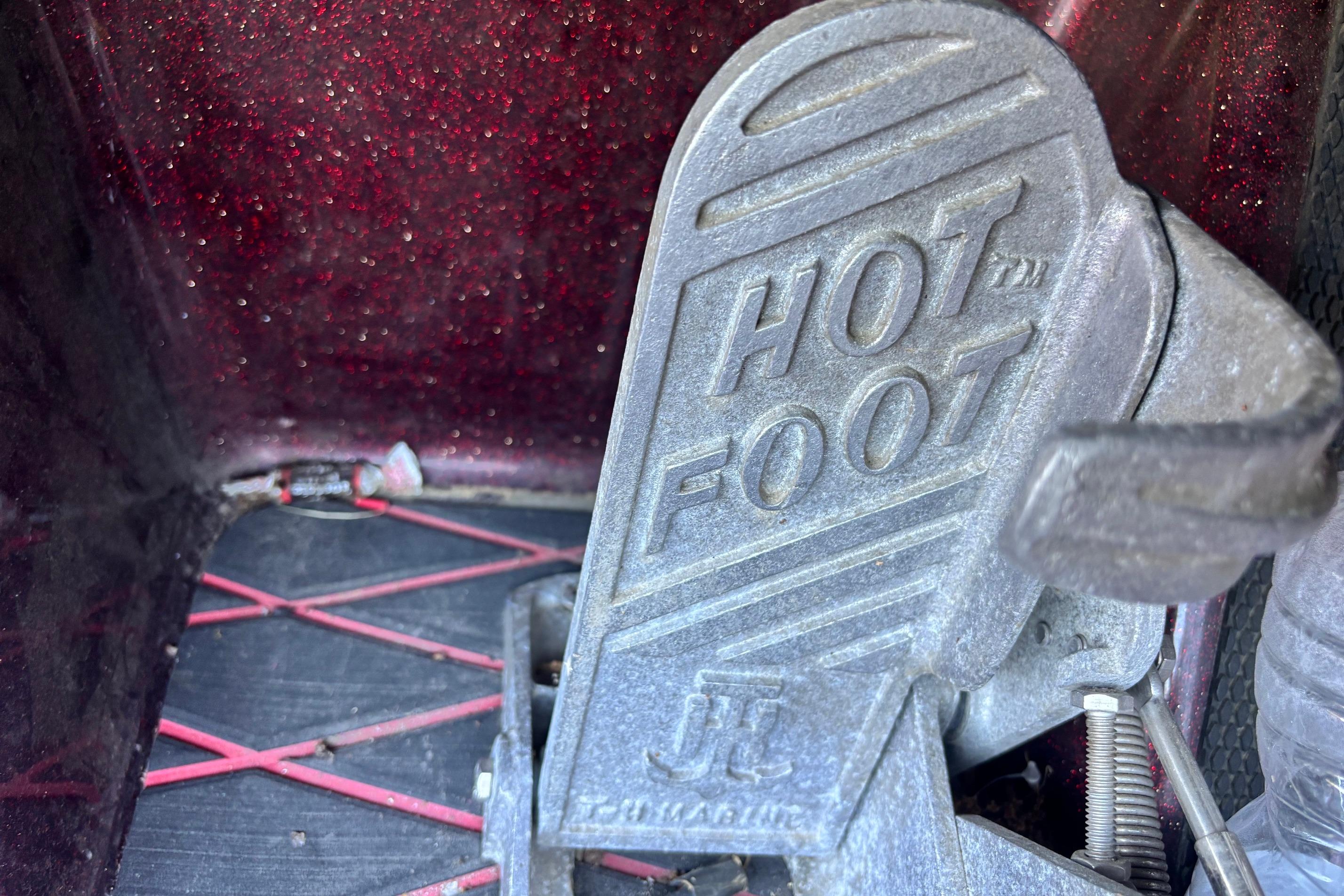 Hot Foot pedal in a 2004 Ranger 175SVS boat, close-up view.