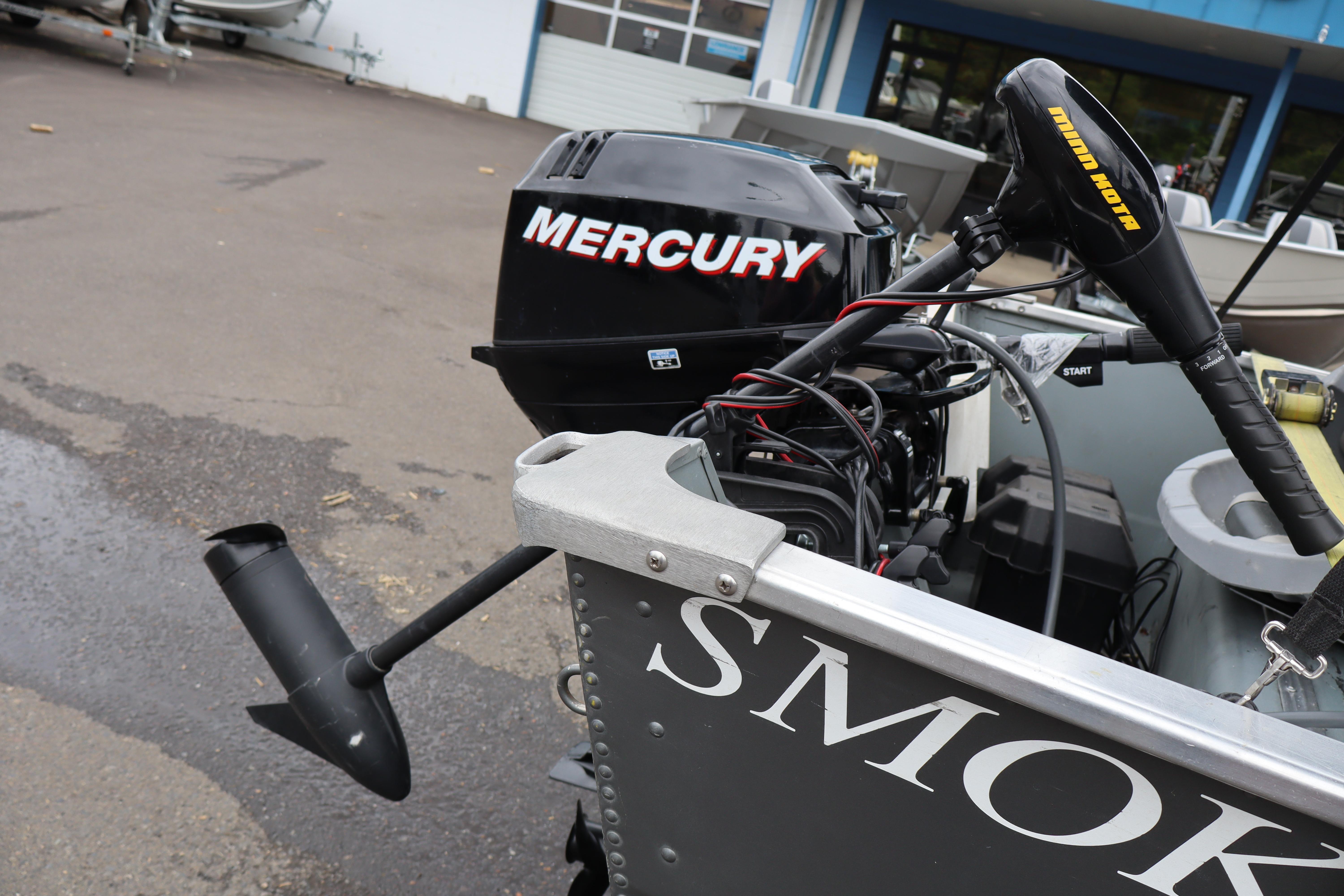 2006 Smoker Craft Alaskan 15 boat with Mercury outboard motor and Minn Kota trolling motor.