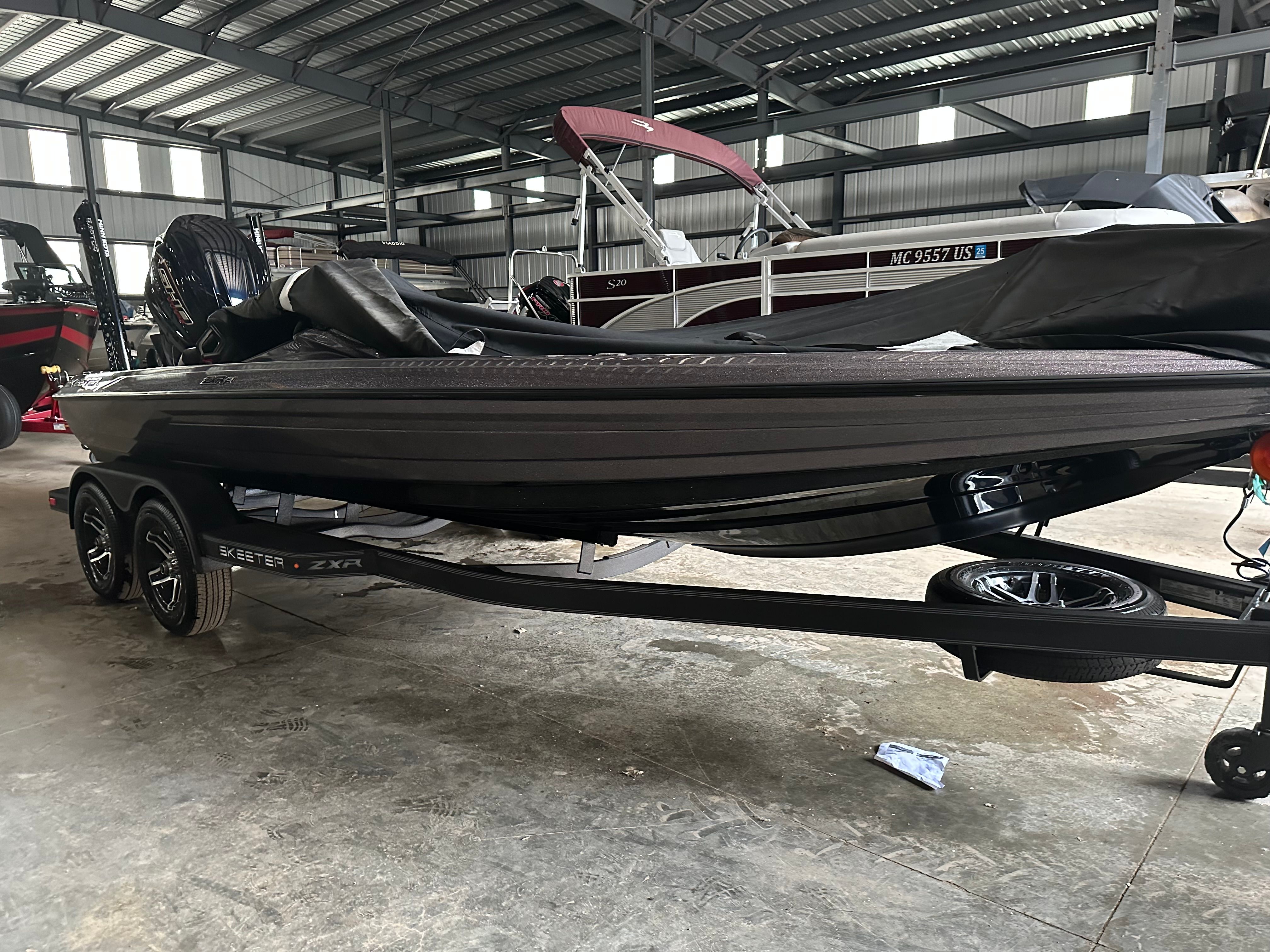 2024 Skeeter ZXR21 boat in warehouse on trailer.