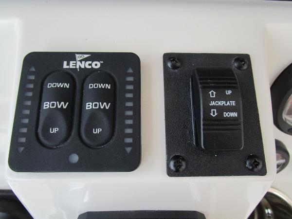 Lenco trim tab and jackplate controls on 2024 Ranger 2360 Bay boat.