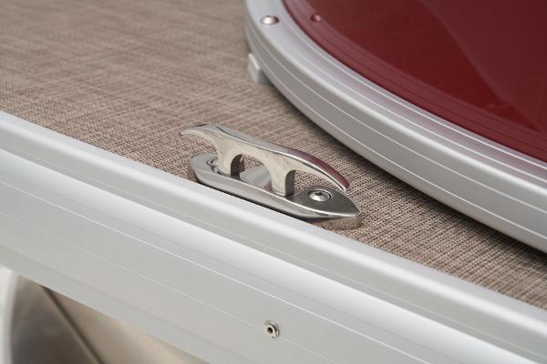 2024 Sun Tracker Party Barge 20 DLX deck cleat detail.