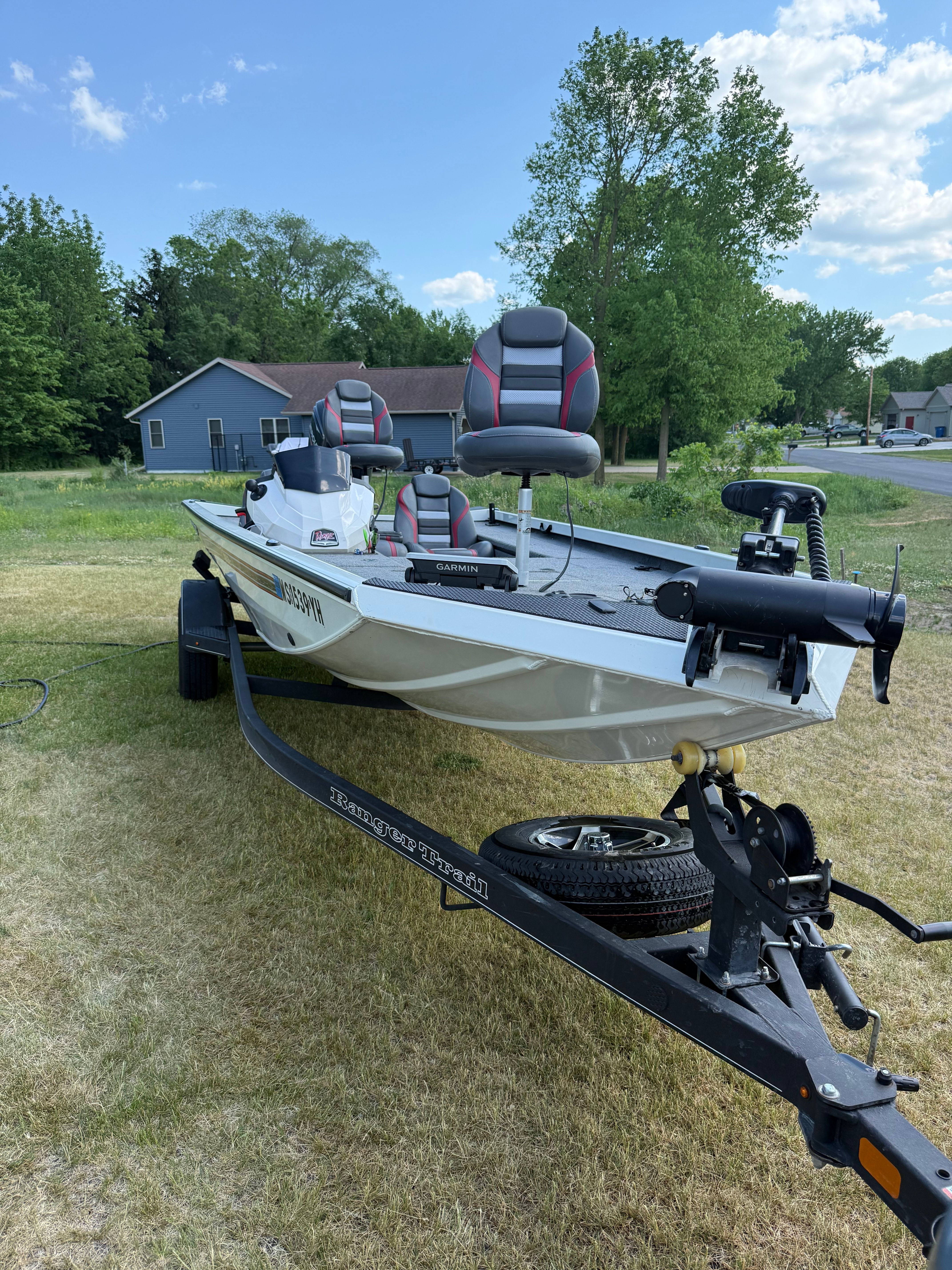 2022 Ranger RT188C boat parked on trailer outdoors.