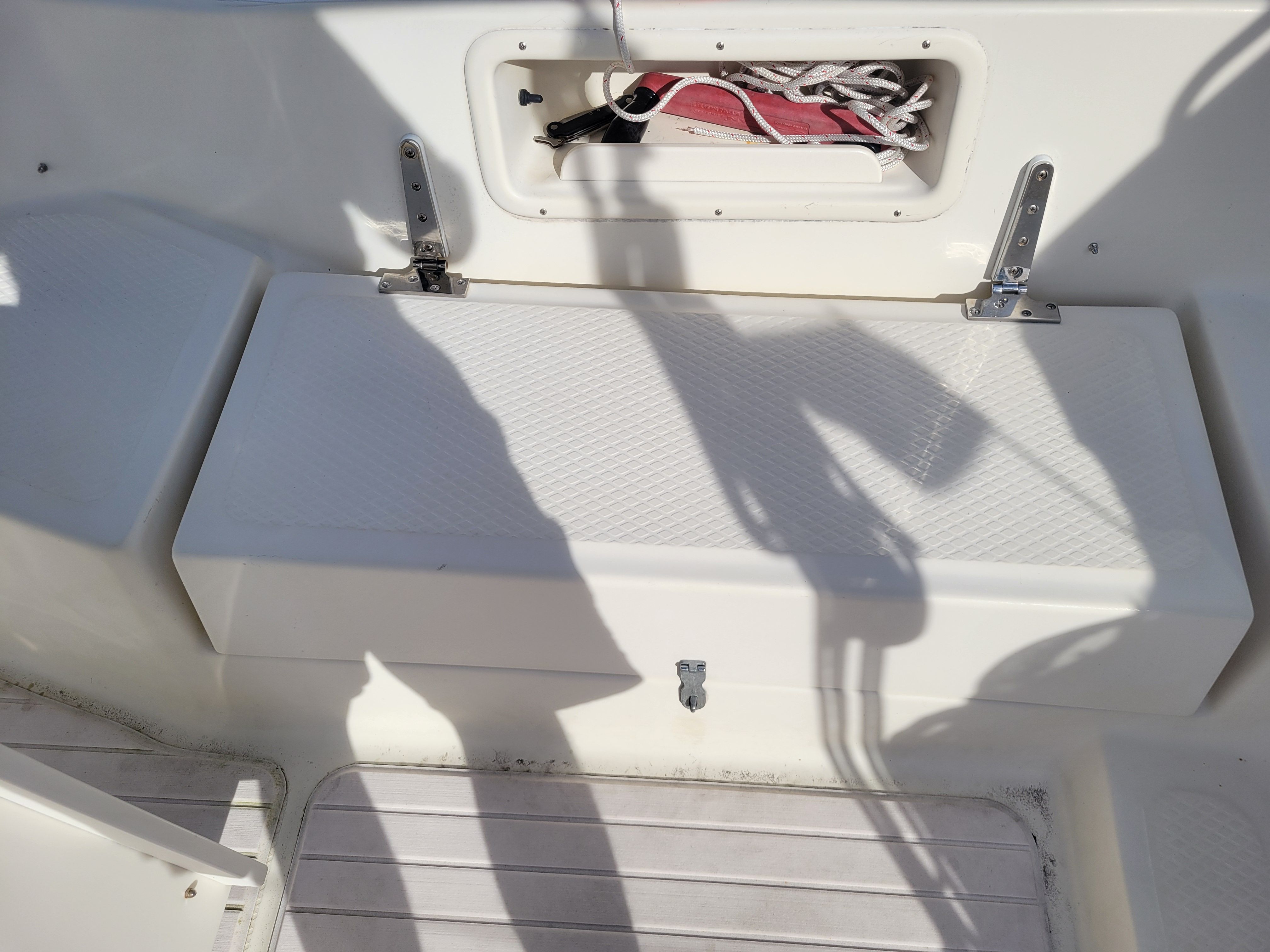 Interior of a 2018 Hake Seaward 26 RK boat.