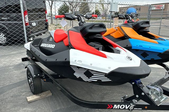 Sea-Doo PWC SPARK TRIXX 90 on a trailer, ready for adventure.