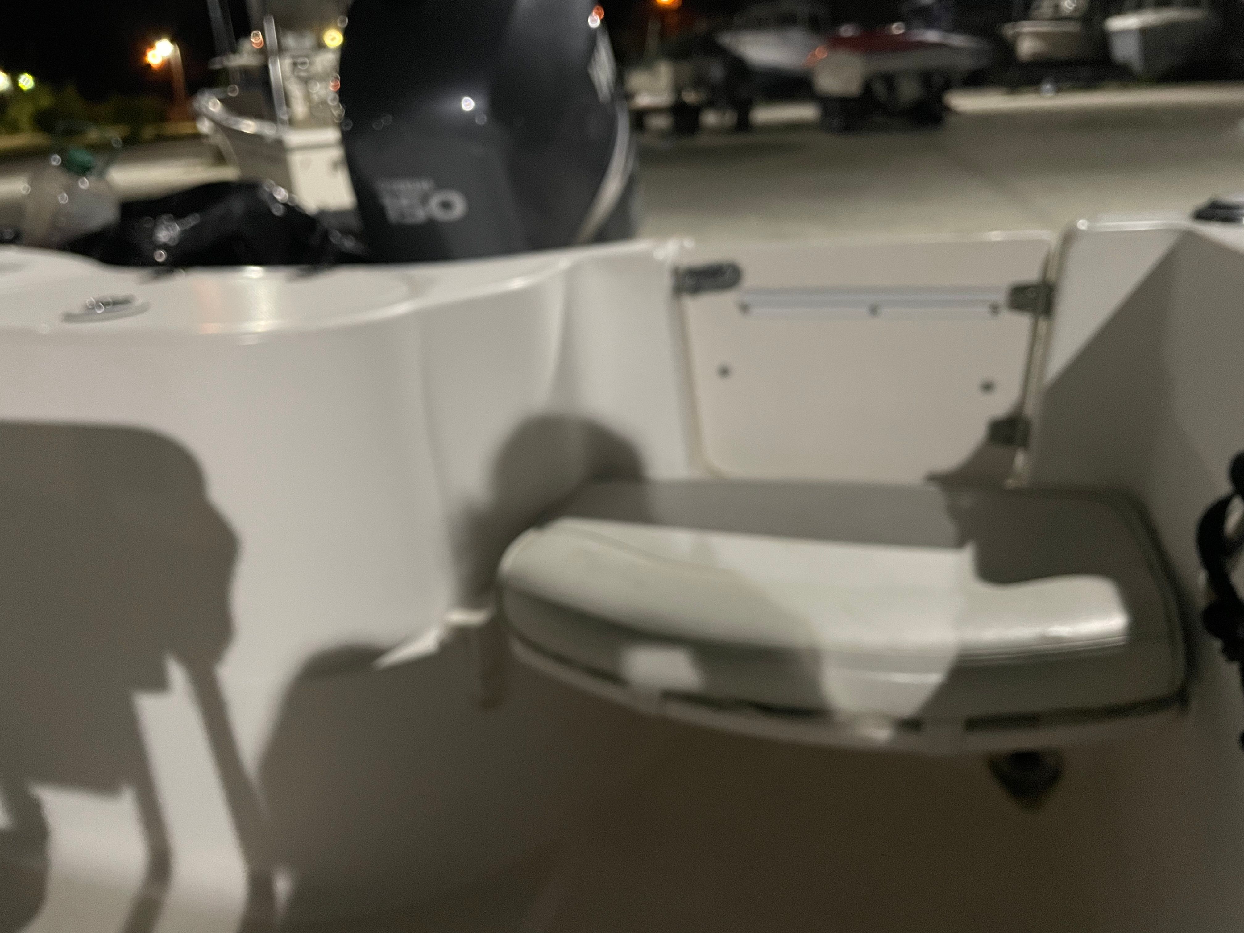 Interior view of a 2005 Aquasport 210 Osprey boat.