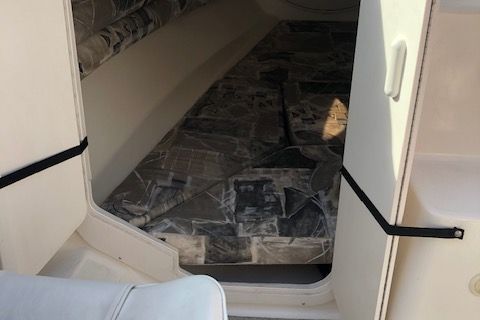 Interior of a 1999 Rinker 212 Fiesta Vee boat.