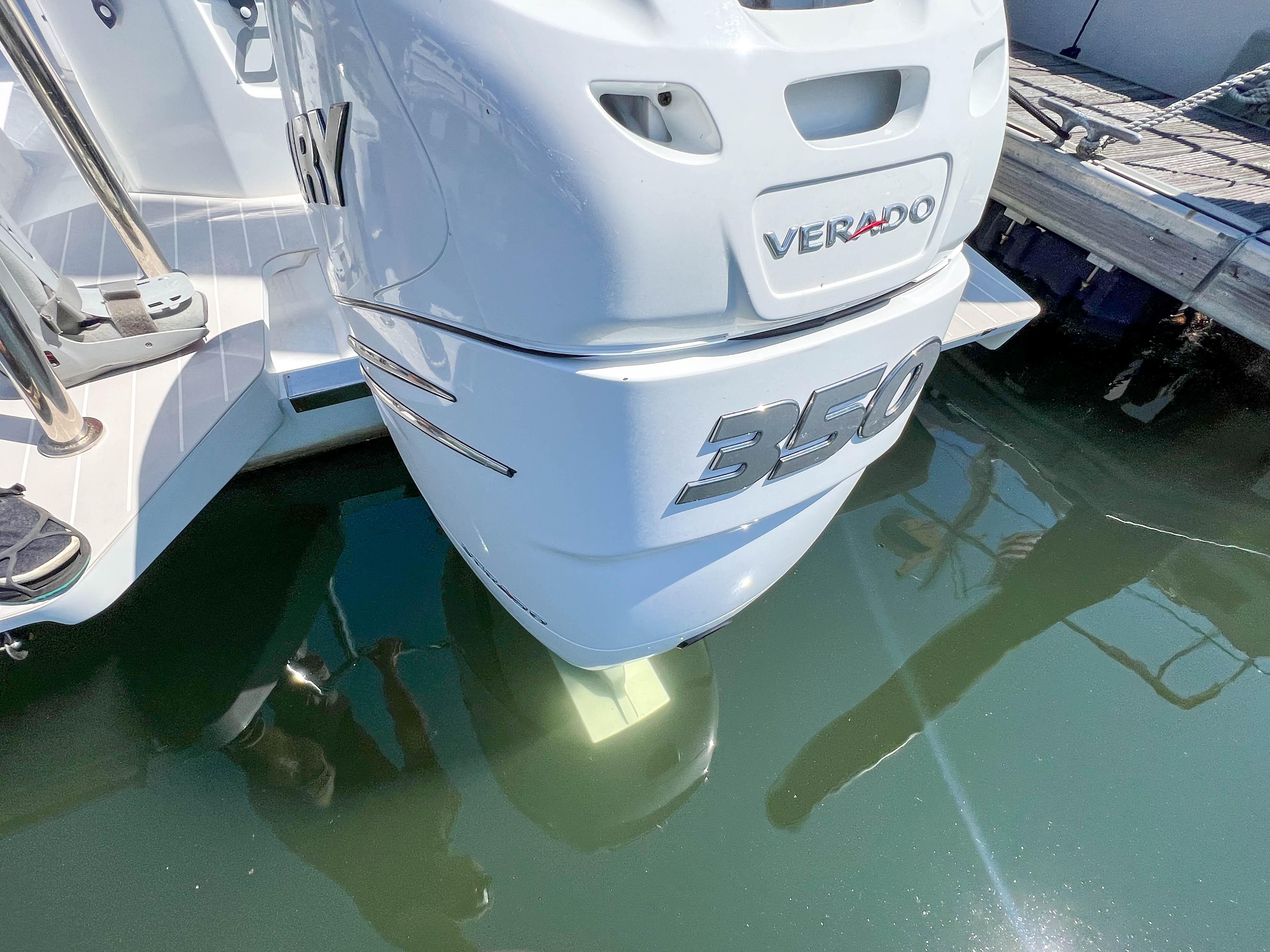 Axopar 28 Cabin 2020 with Verado 350 HP outboard motor.