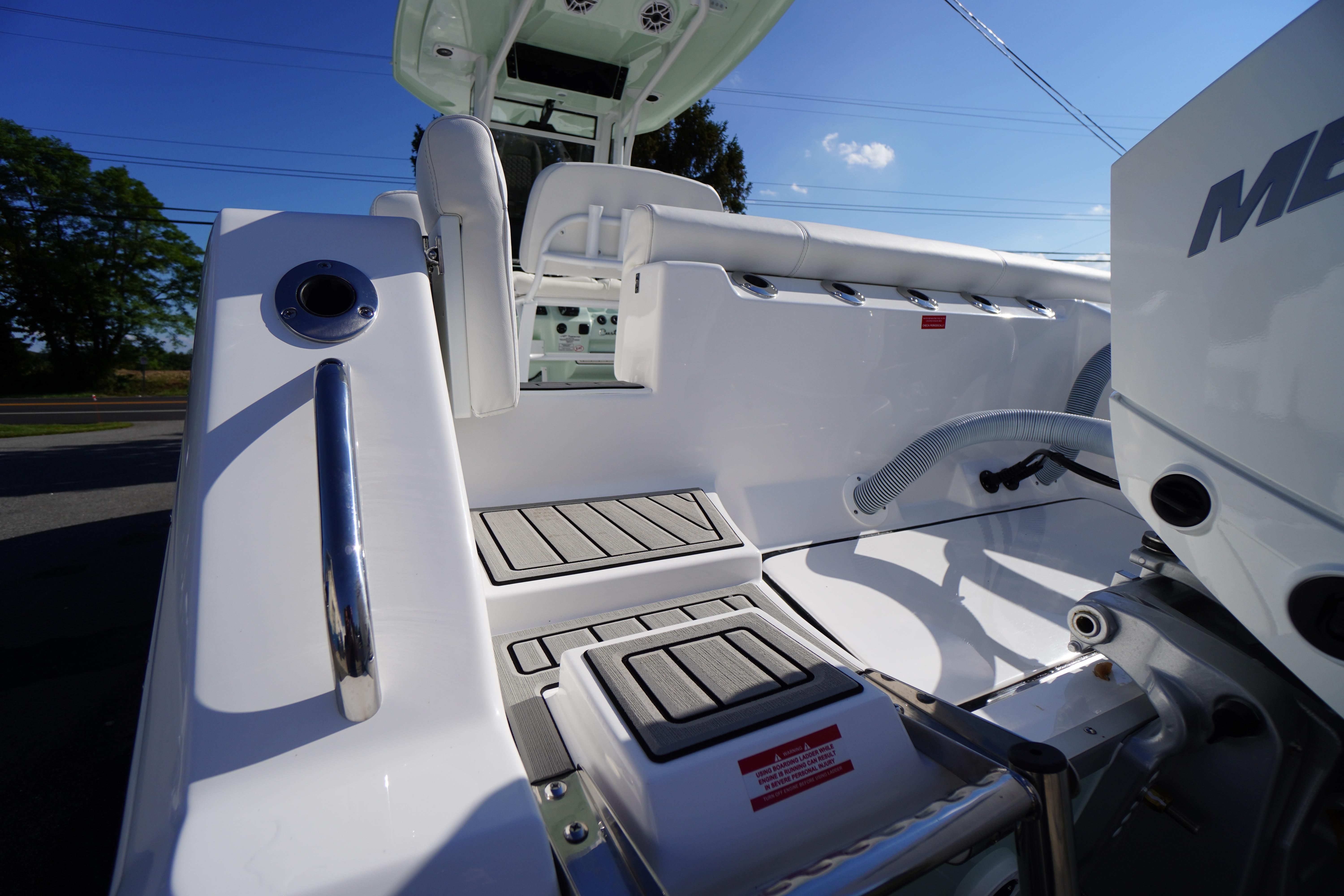 2026 Tidewater 272 LXF boat interior with sleek design and modern features.