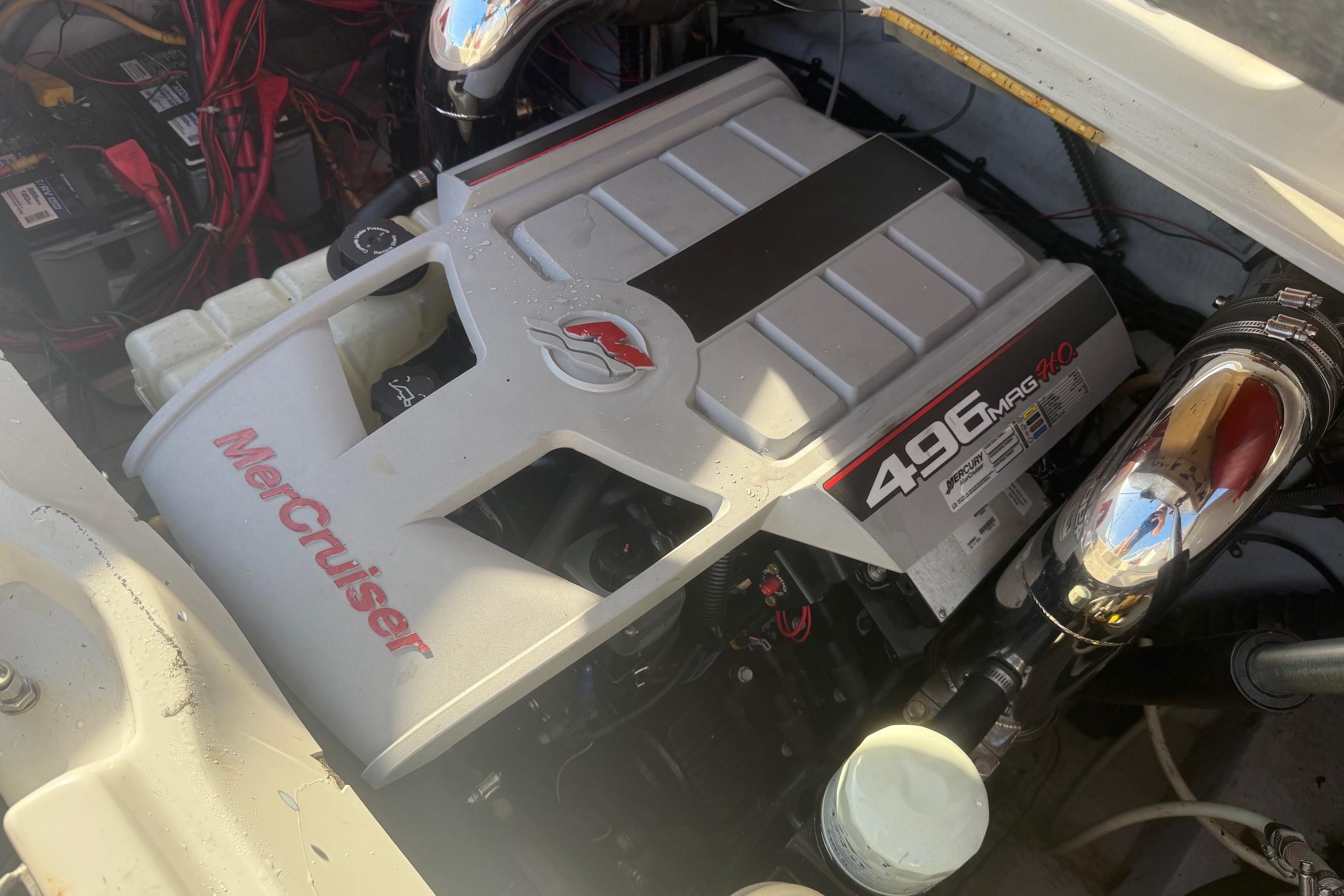 MerCruiser 496 Mag HO engine in 2005 Crownline 270 BR boat.